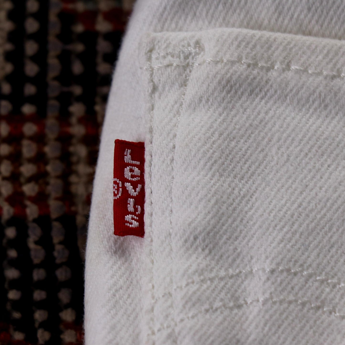 Levi's W34 L25 Slim Fit White Denim Jeans