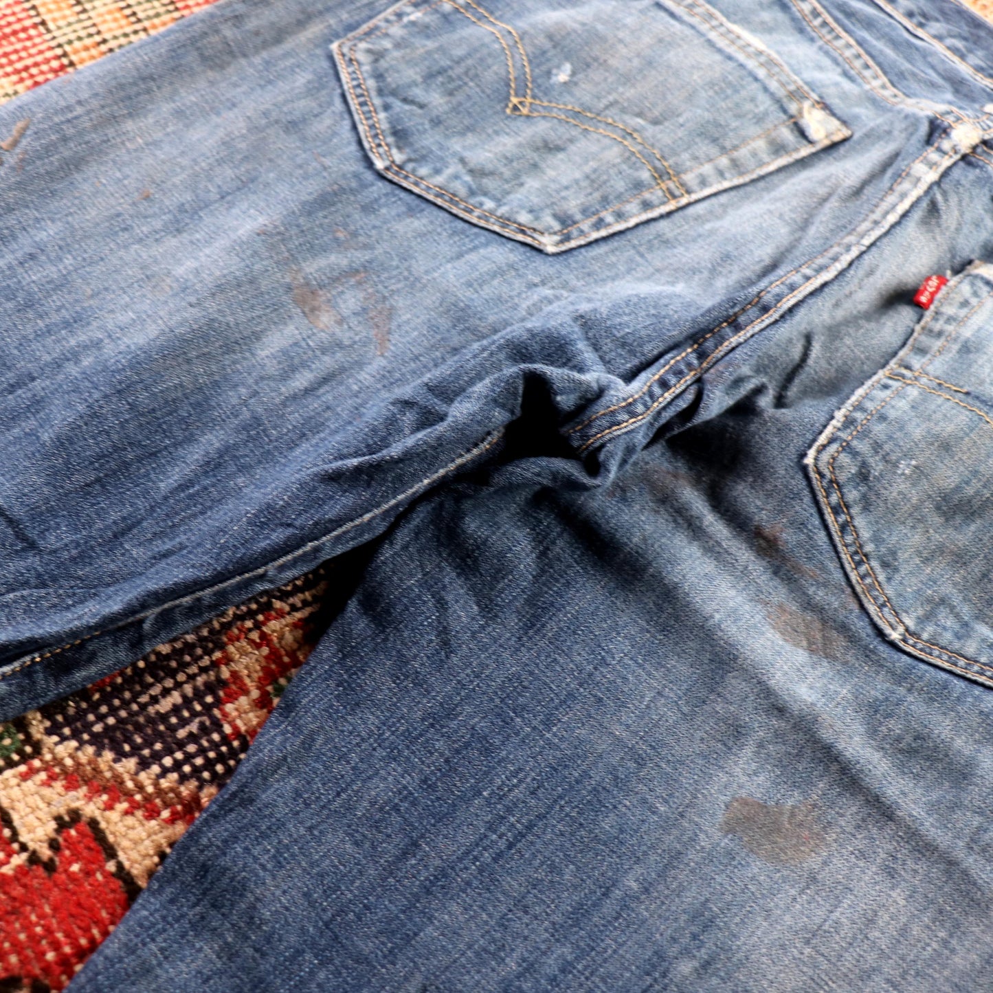 Levi's 508 Red Tab W32 L34 Tapered Leg Regular Fit Blue Denim Jeans