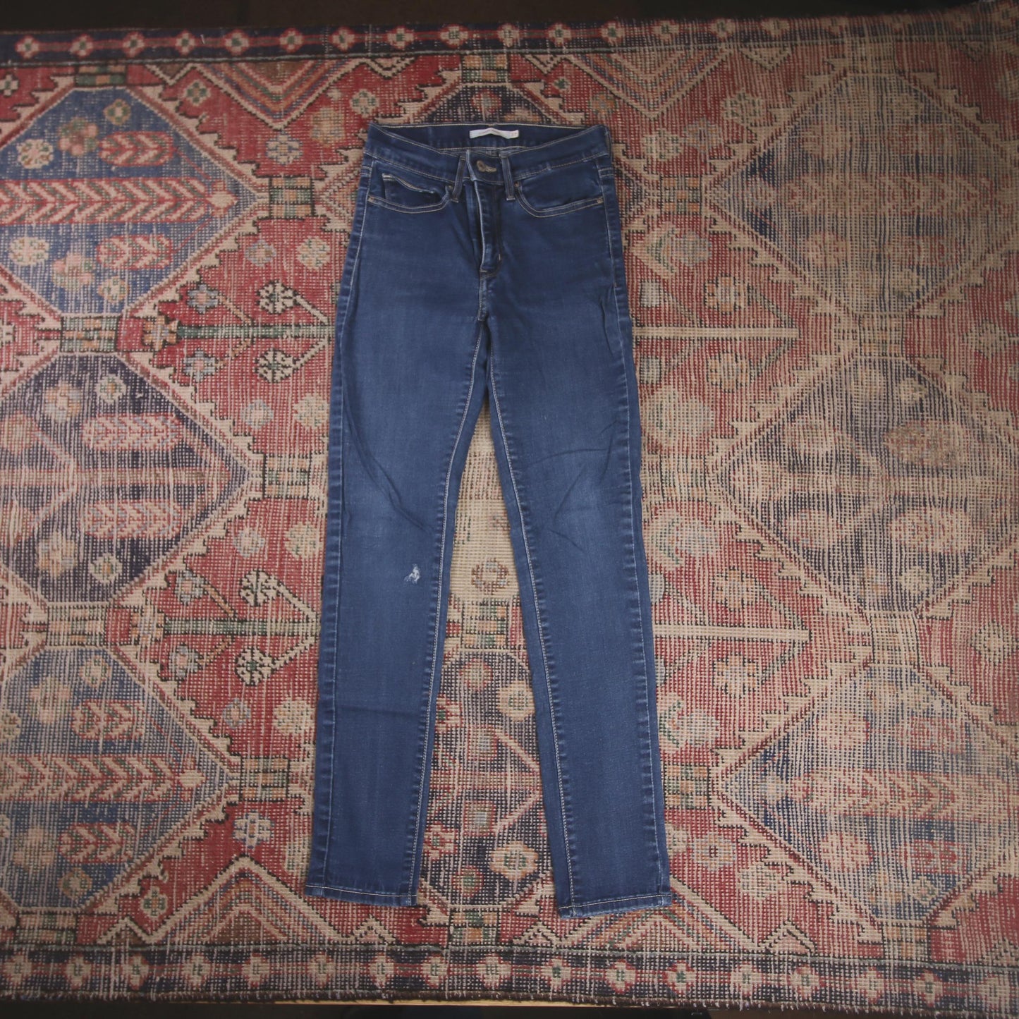 Levi's W24 L28 Skinny Blue Denim Jeans