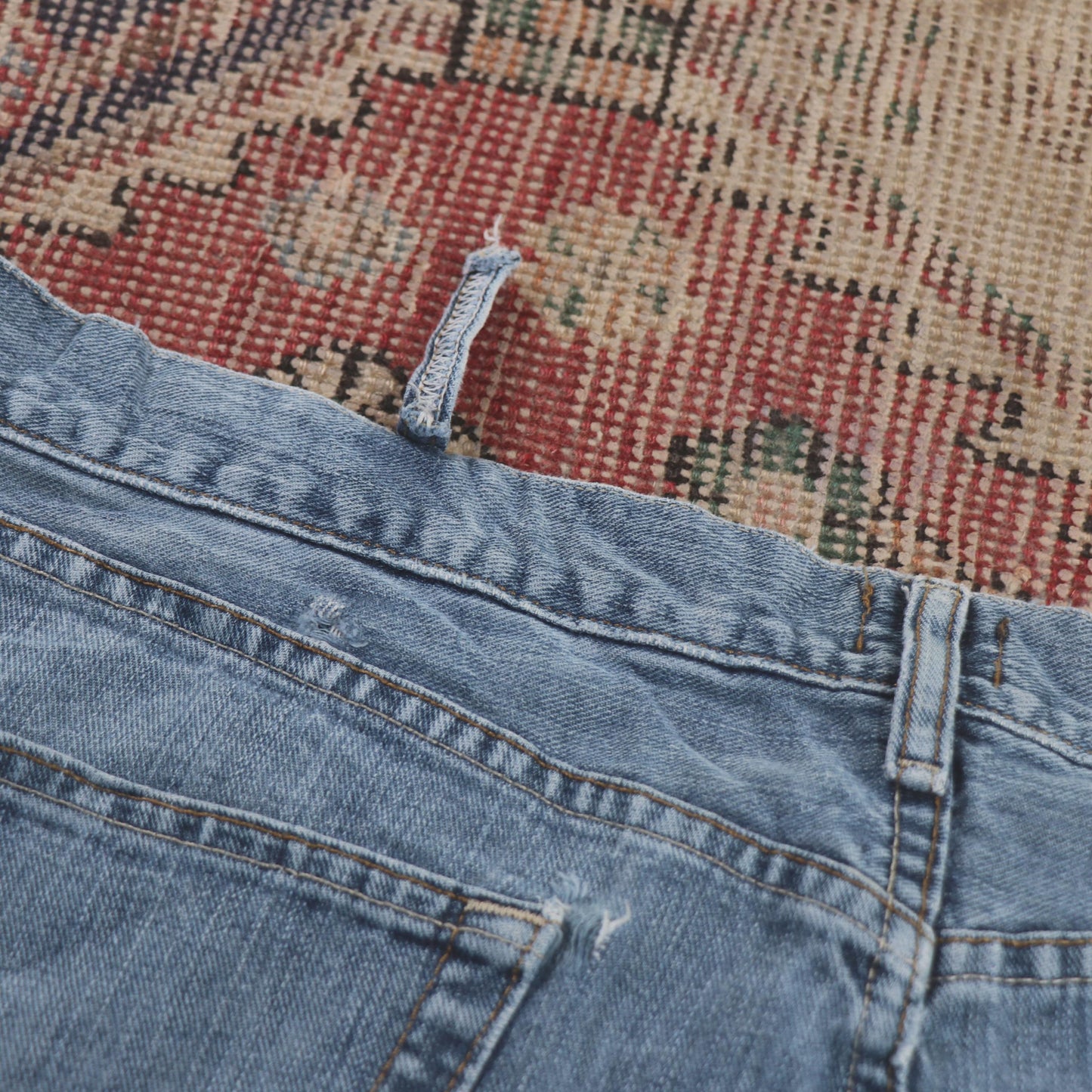 Lee W42 L29 Straight Leg Relaxed Fit Blue Denim Jeans