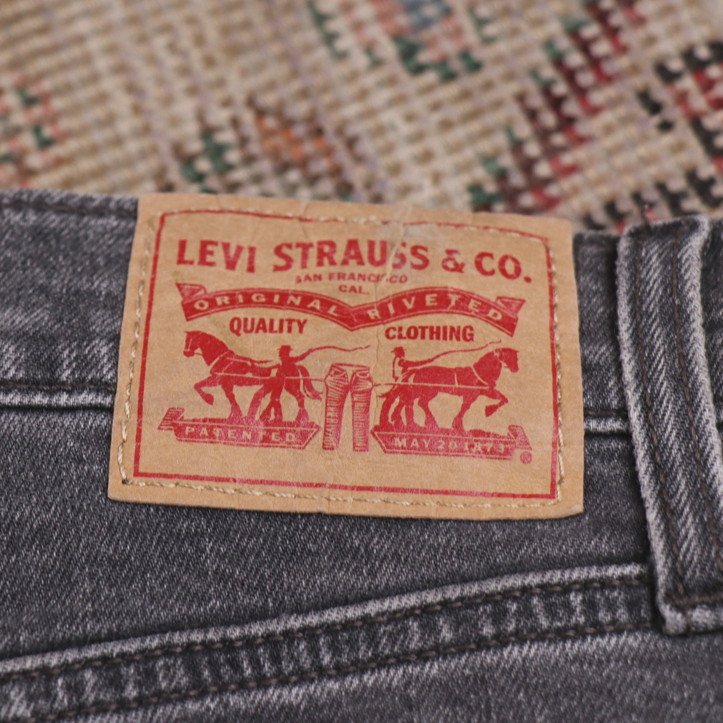 Levi's 501 W24 L26 Original Fit Black Denim Jeans