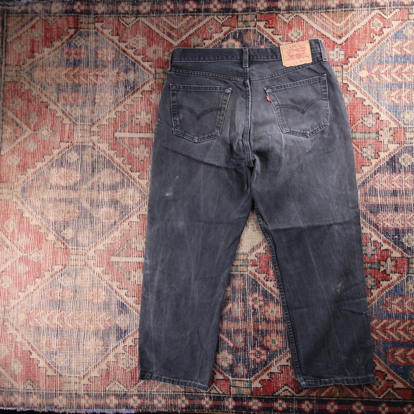 Levi's 508 Red Tab W34 L26 Tapered Leg Regular Fit Grey Denim Jeans