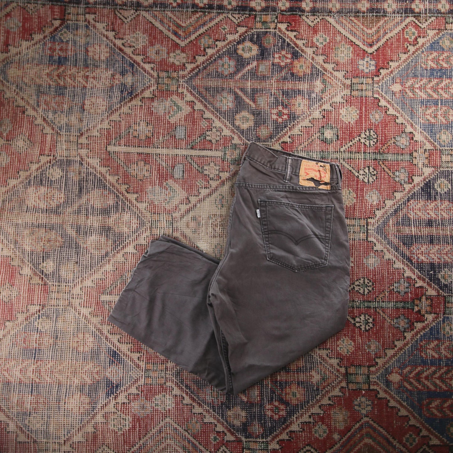 Levi's Red Tab W40 L24 Straight Leg Grey Denim Jeans