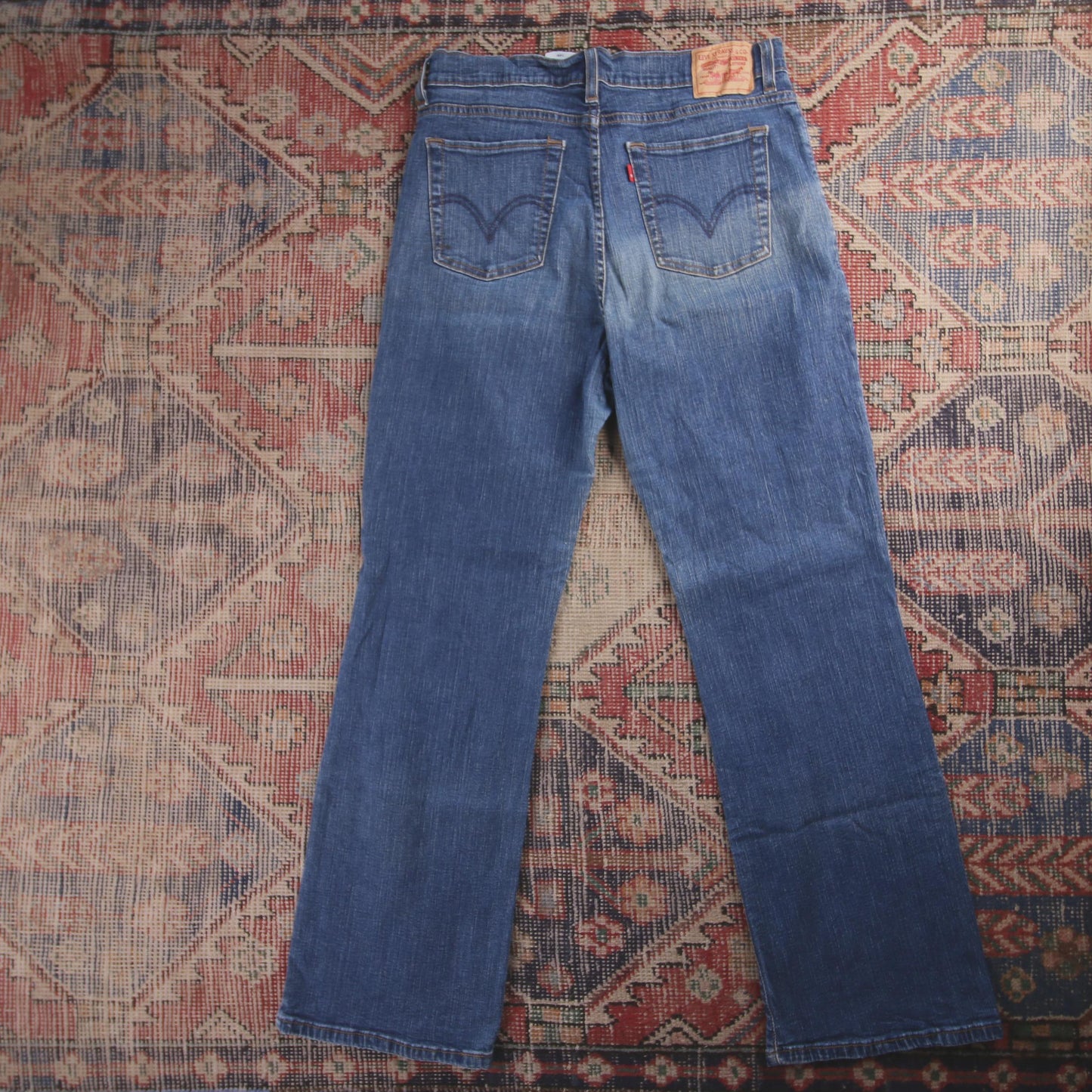 Levi's Red Tab W32 L29 Straight Leg Blue Denim Jeans