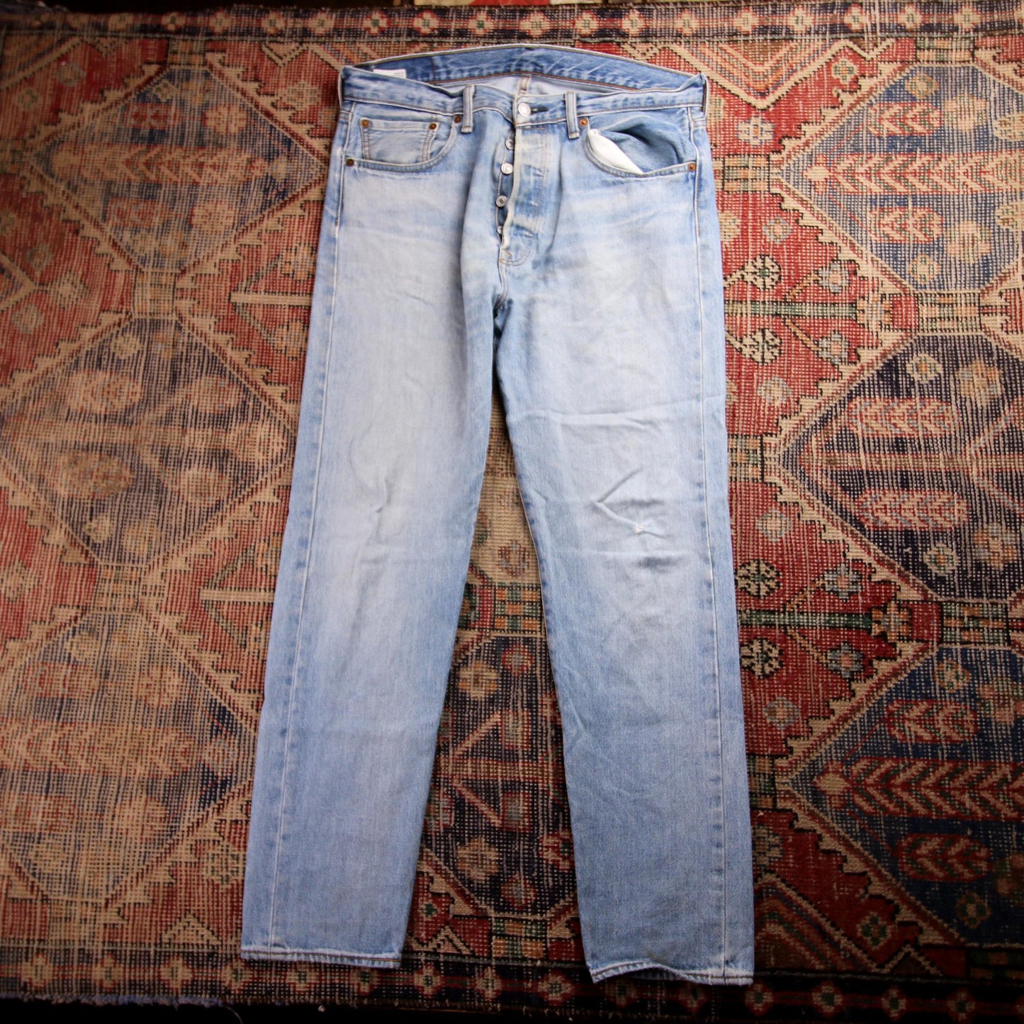 Levi's 501 W36 L30 Original Fit Blue Denim Jeans