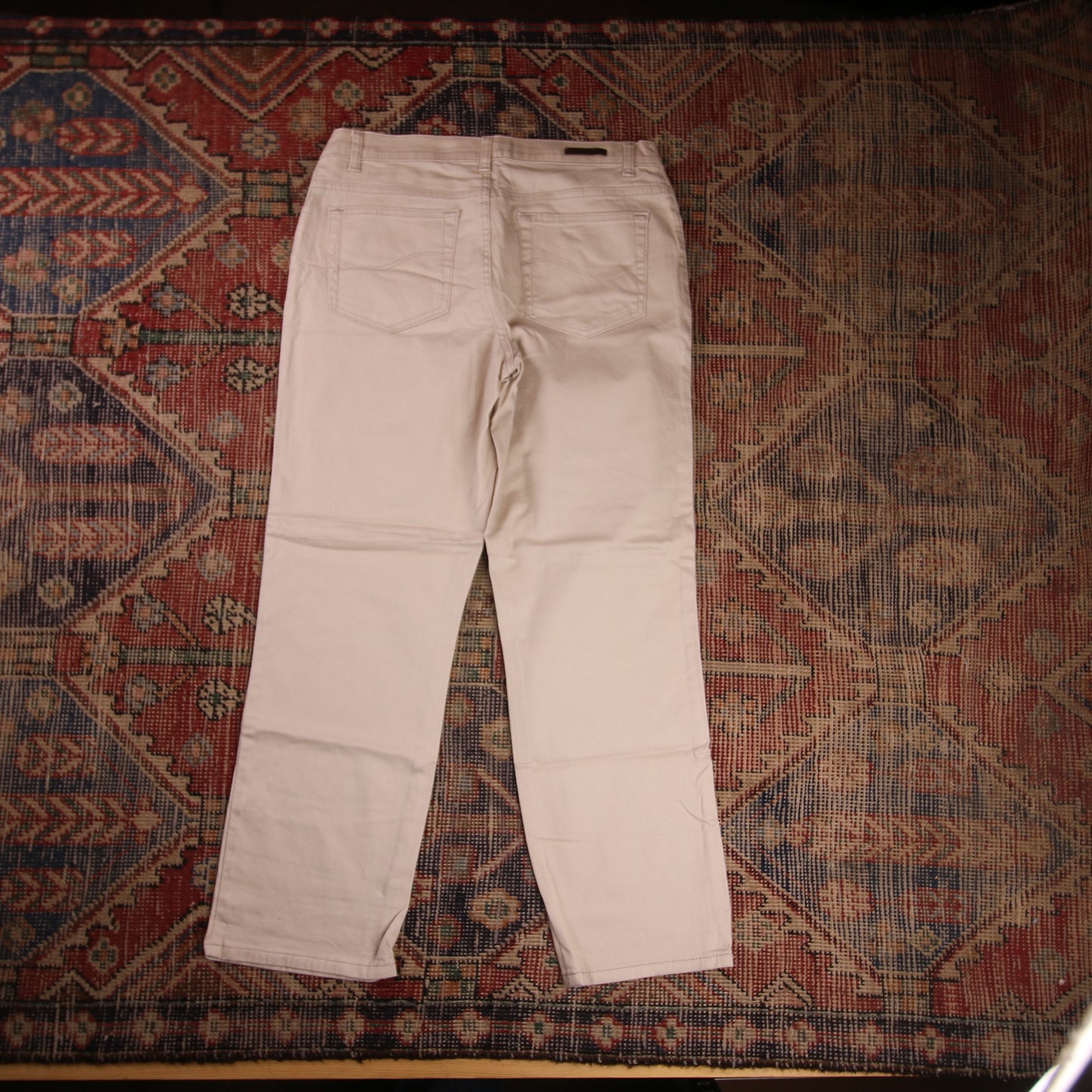 Lee W32 L27 Straight Leg Beige Denim Jeans