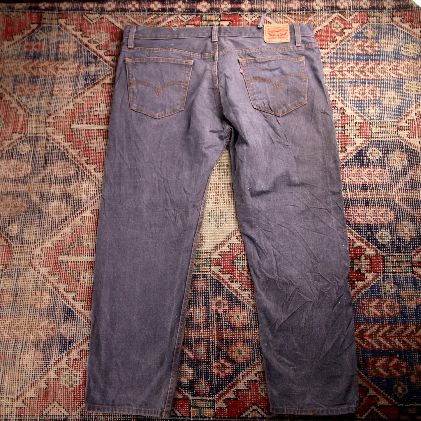 Levi's 501 W42 L29 Original Fit Grey Denim Jeans