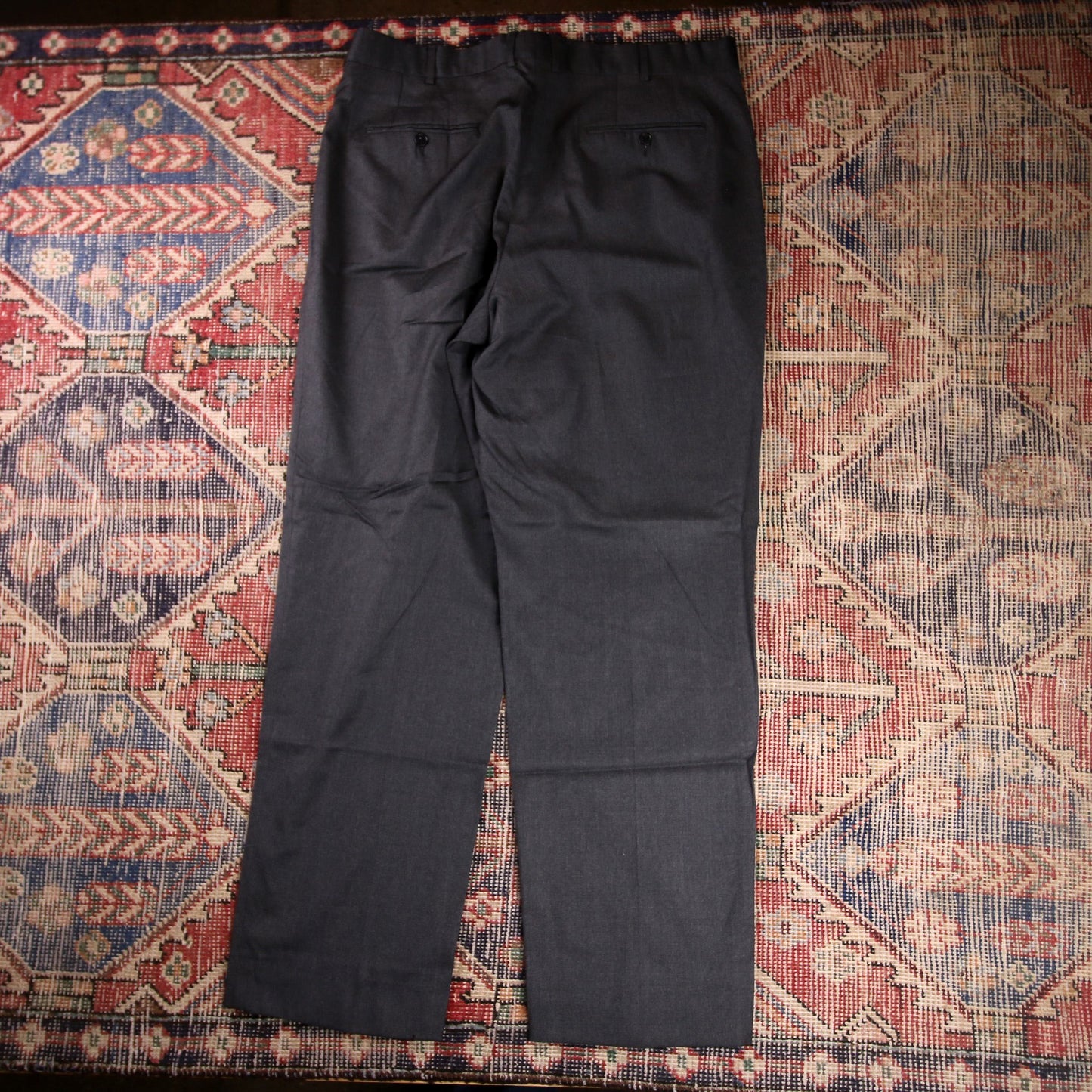 Nautica W28 L33 Straight Leg Grey Cotton Blend Trousers