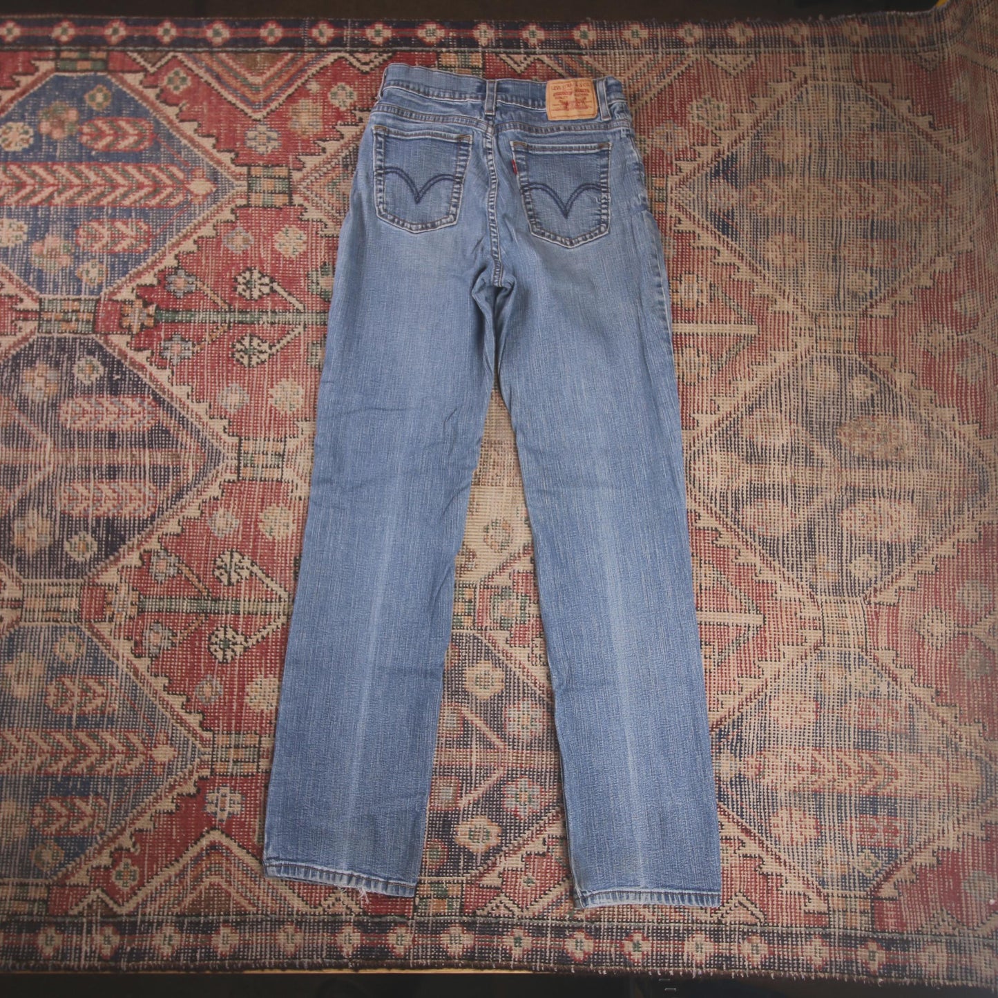Levi's 512 W26 L30 Tapered Leg Slim Fit Blue Denim Jeans