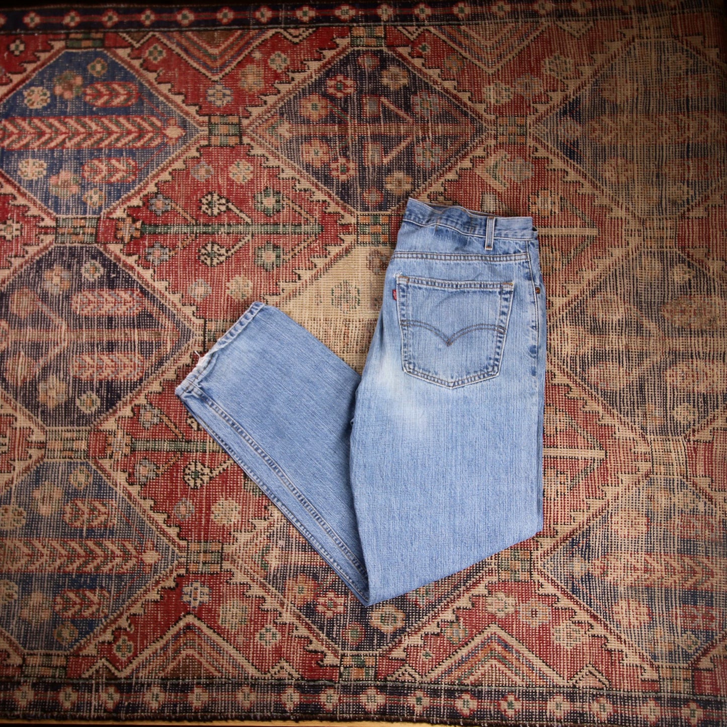 Levi's 505 W38 L30 Straight Leg Regular Fit Blue Denim Jeans