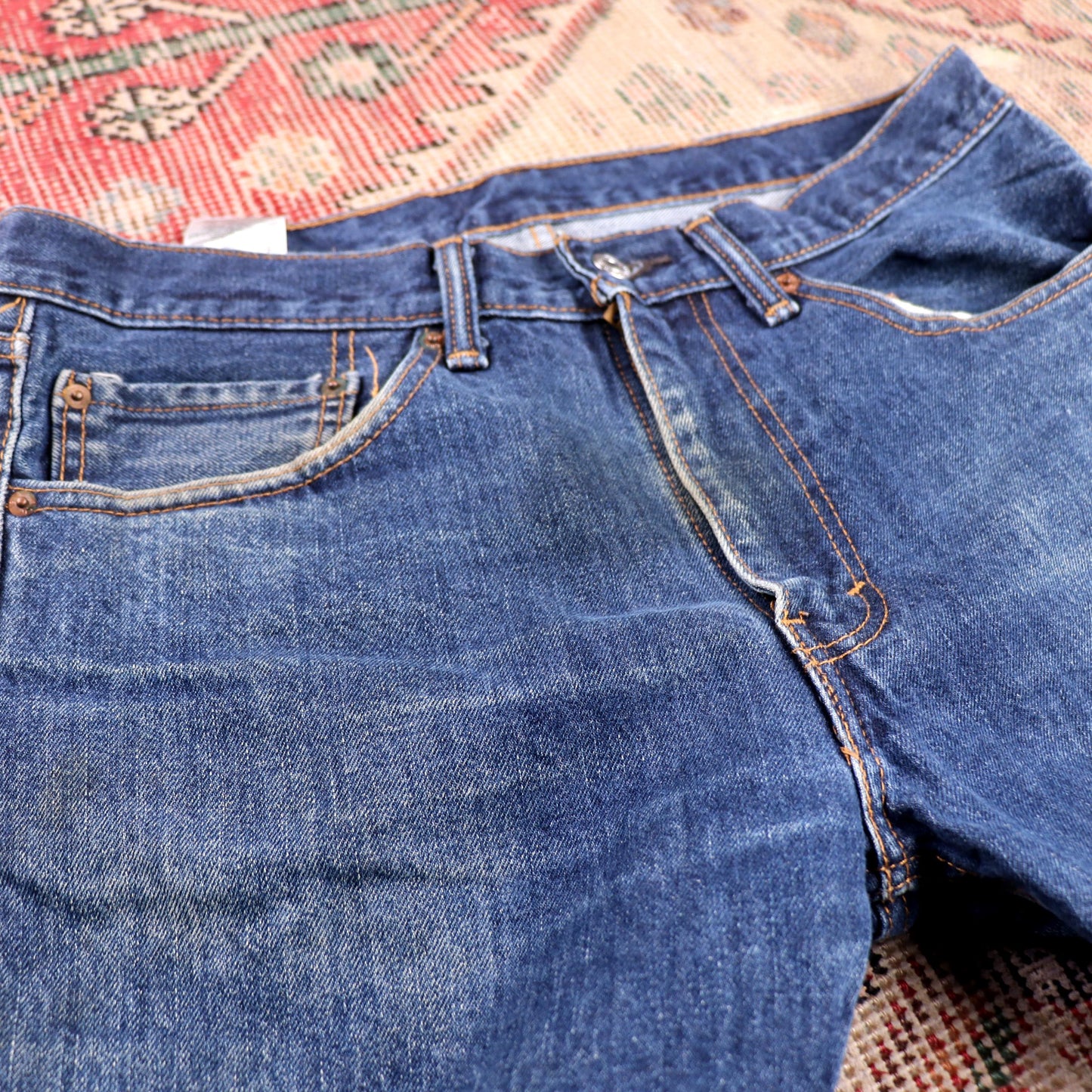 Levi's 505 W36 L28 Straight Leg Regular Fit Blue Denim Jeans