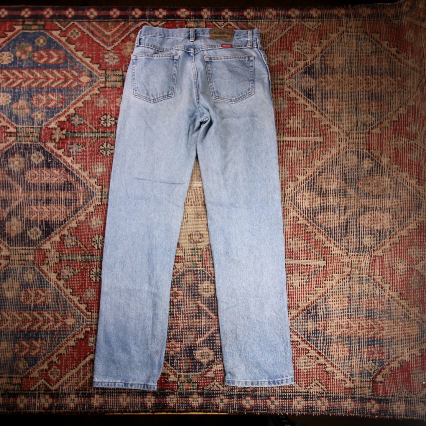 Wrangler W30 L31 Straight Leg Regular Fit Blue Denim Jeans