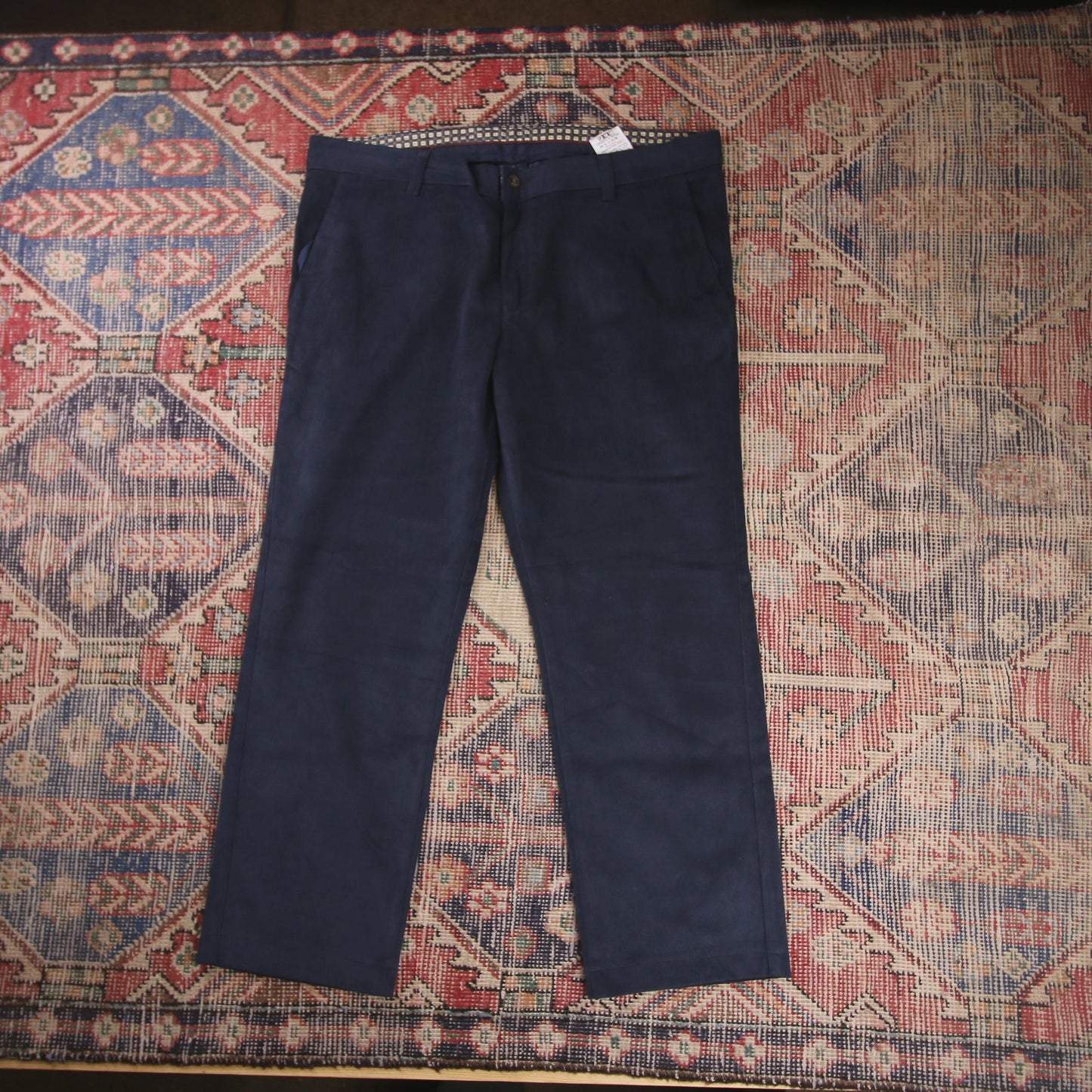 Unbranded W38 L28 Straight Leg Blue Corduroy Trousers