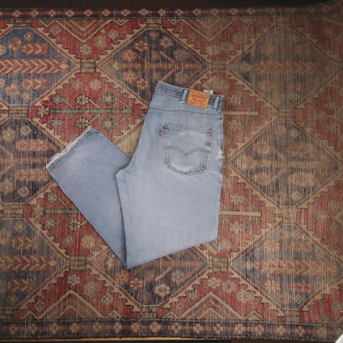 Levi's 550 W38 L31 Tapered Leg Relaxed Fit Blue Denim Jeans