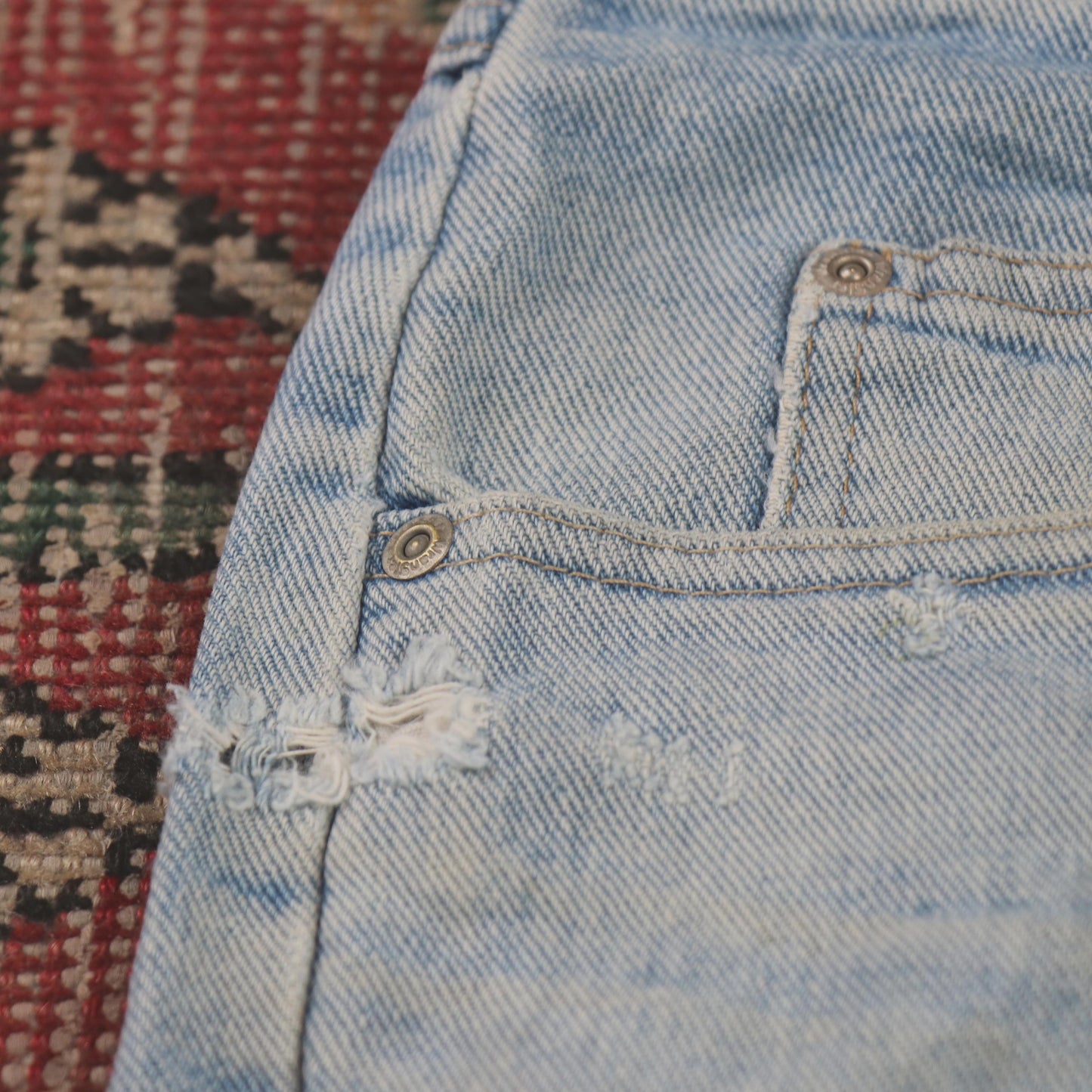 Wrangler W36 L32 Straight Leg Loose Fit Blue Denim Jeans