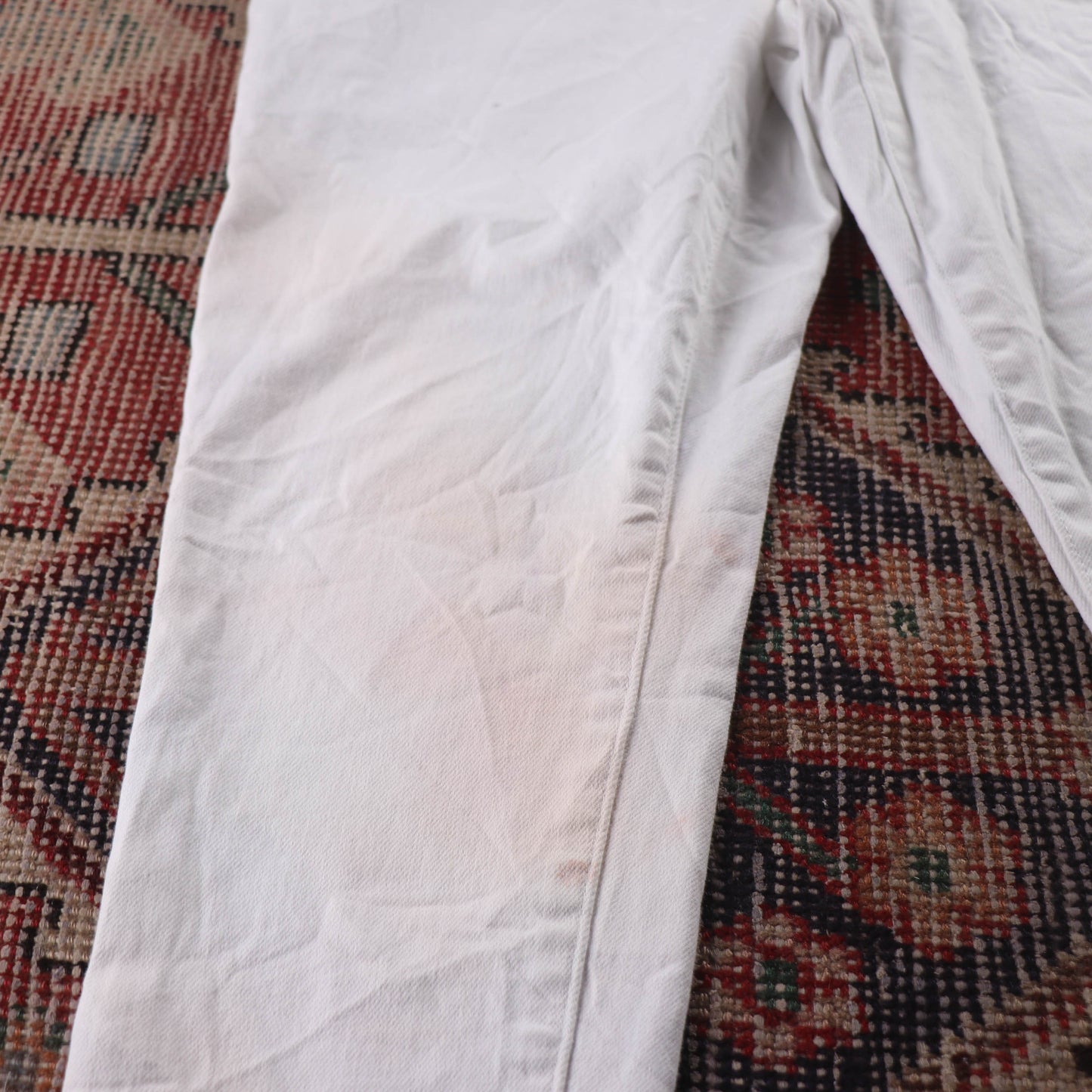 Levi's 721 Red Tab W42 L29 Skinny White Denim Jeans