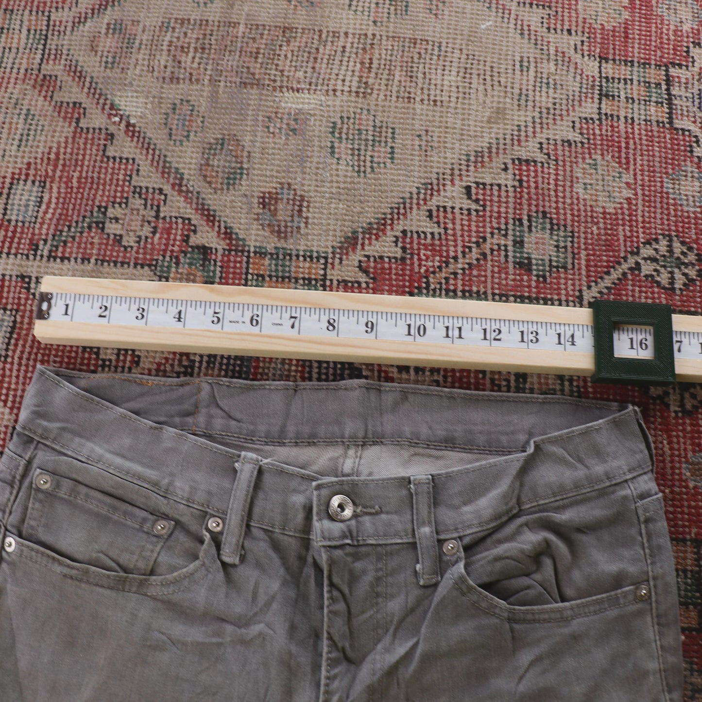 Levi's 511 Red Tab W32 L33 Slim Fit Grey Denim Jeans