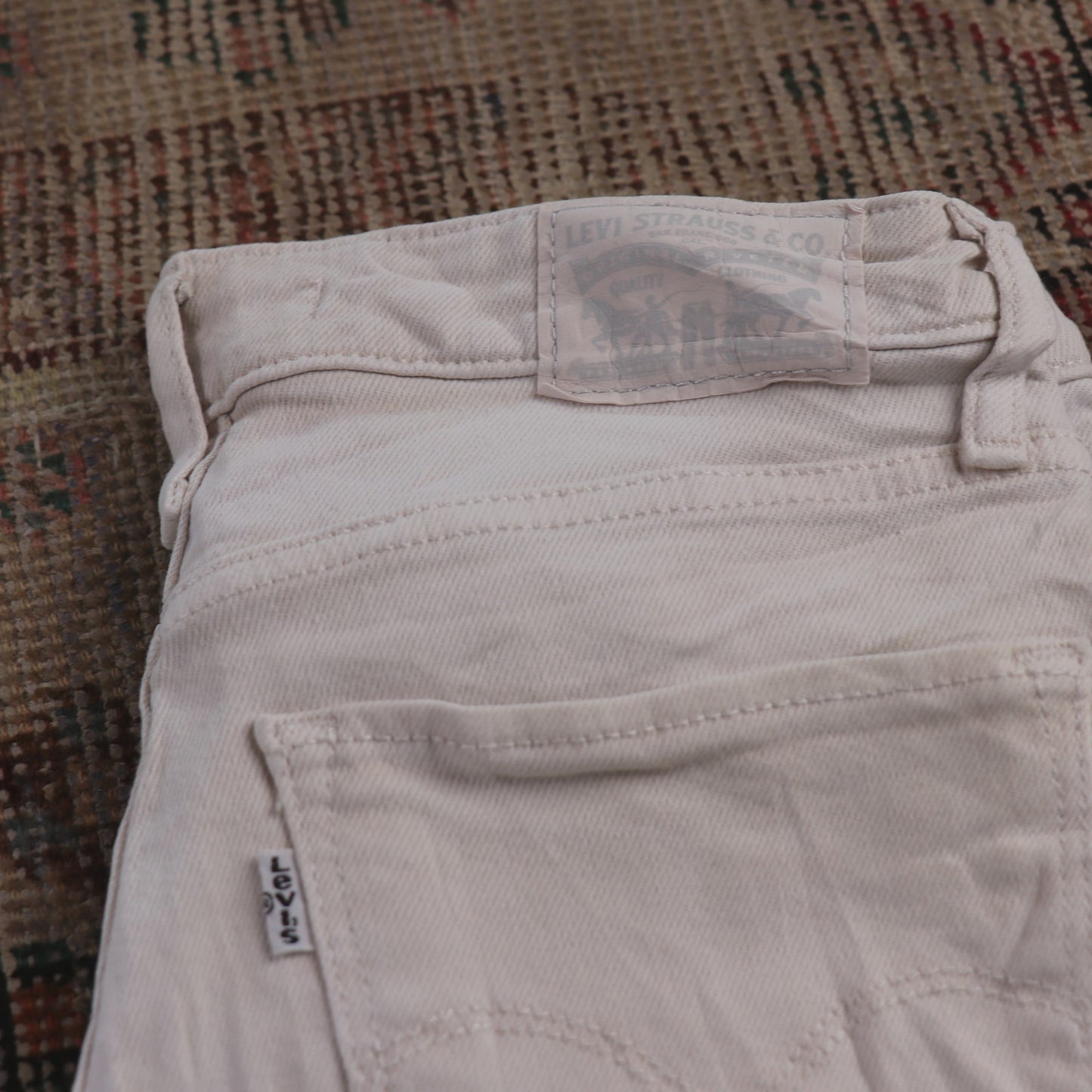 Levi's 721 W26 L29 Skinny White Denim Jeans