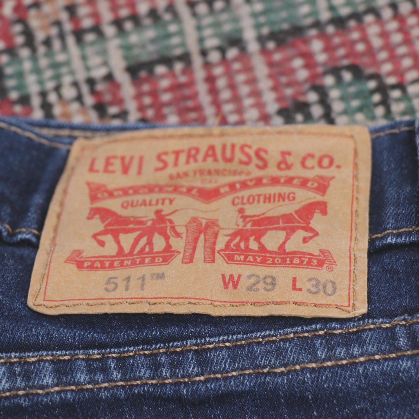 Levi's 511 W28 L28 Slim Fit Blue Denim Jeans