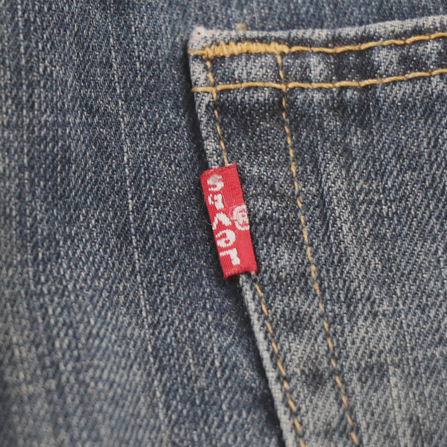 Levi's 505 Red Tab W38 L30 Straight Leg Regular Fit Blue Denim Jeans
