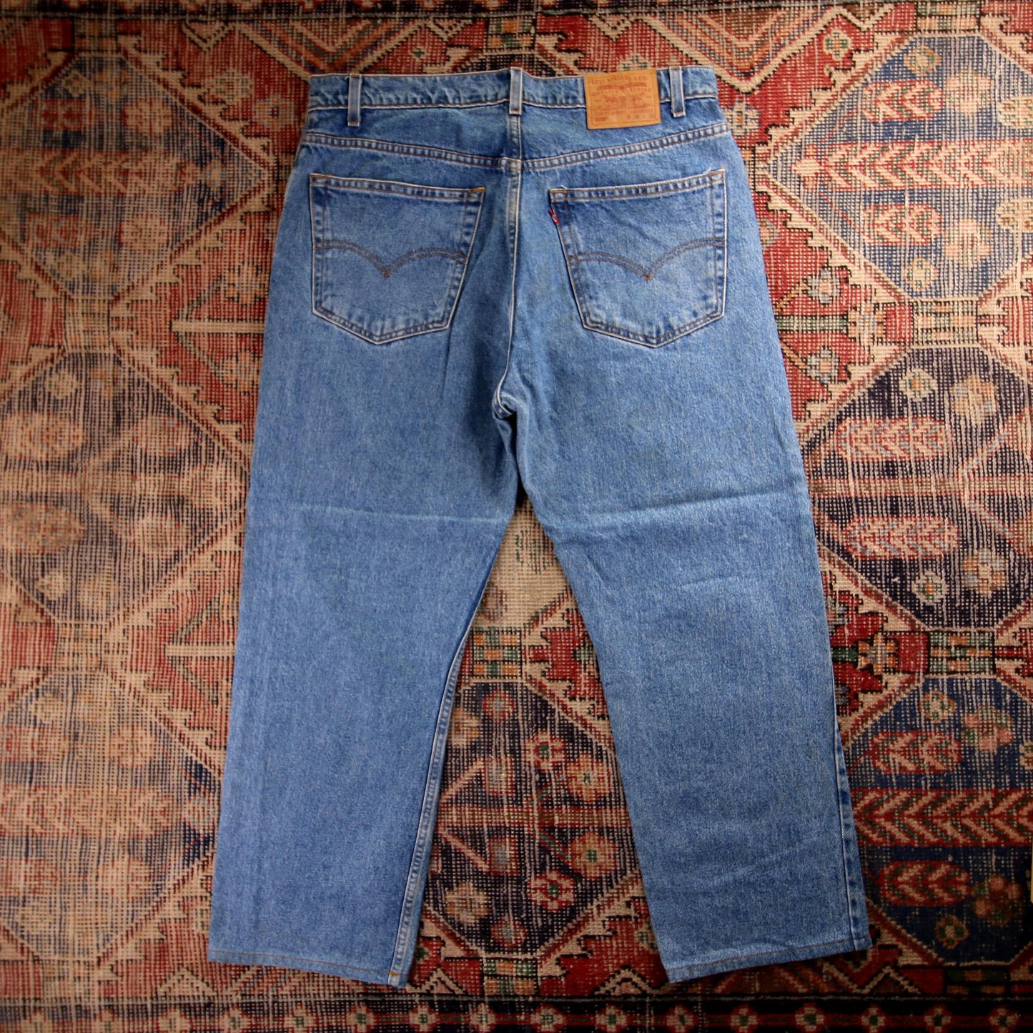 Levi's 505 Red Tab W36 L26 Straight Leg Regular Fit Blue Denim Jeans