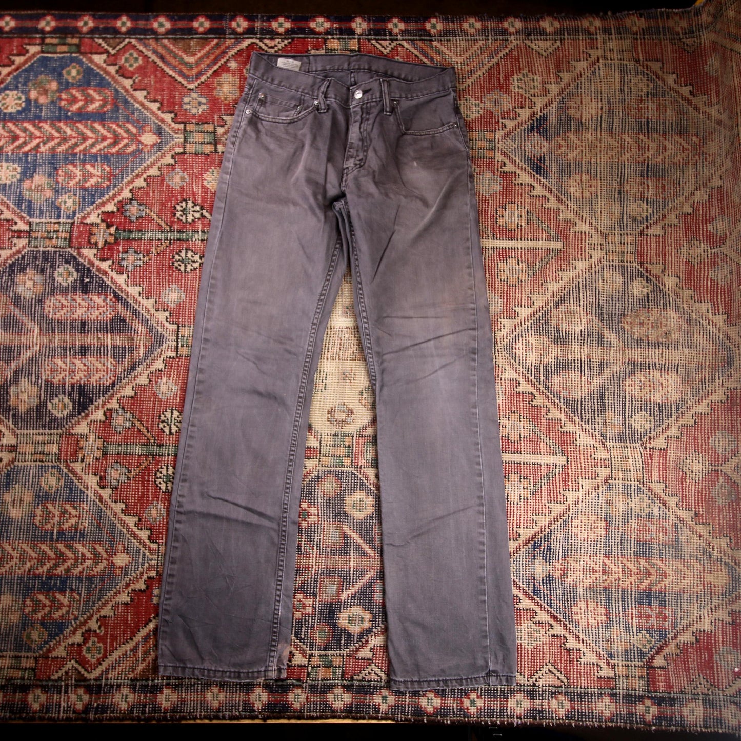 Levi's W30 L30 Straight Leg Regular Fit Grey Denim Jeans