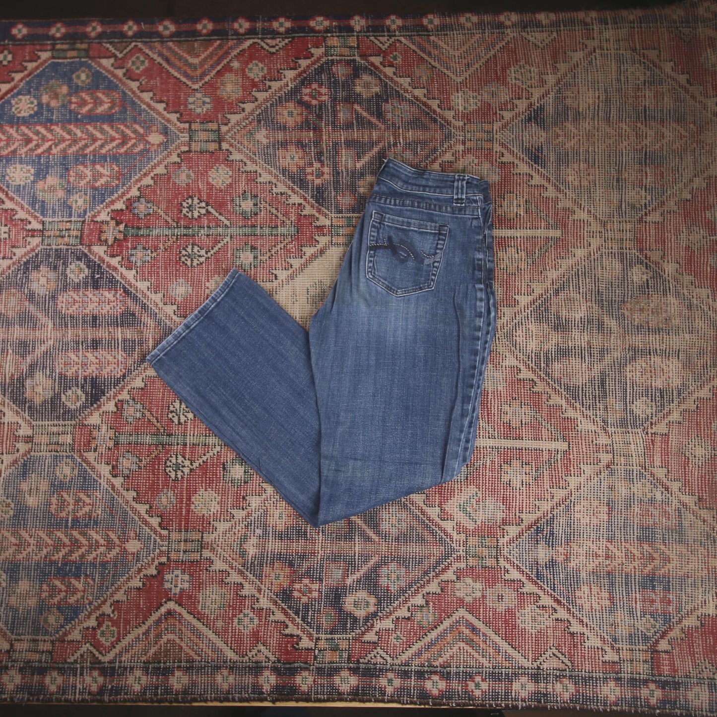 Levi's W32 L31 Straight Leg Blue Denim Jeans