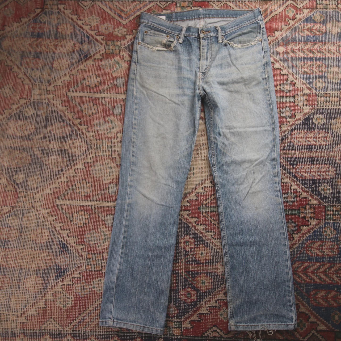 Levi's 514 W34 L29 Straight Leg Blue Denim Jeans