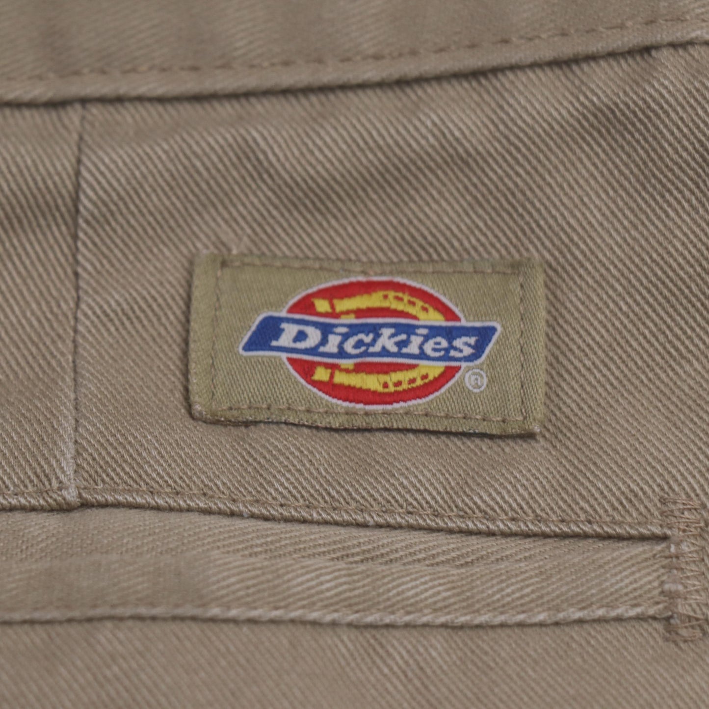 Dickies W36 L24 Straight Leg Beige Cotton Blend Trousers