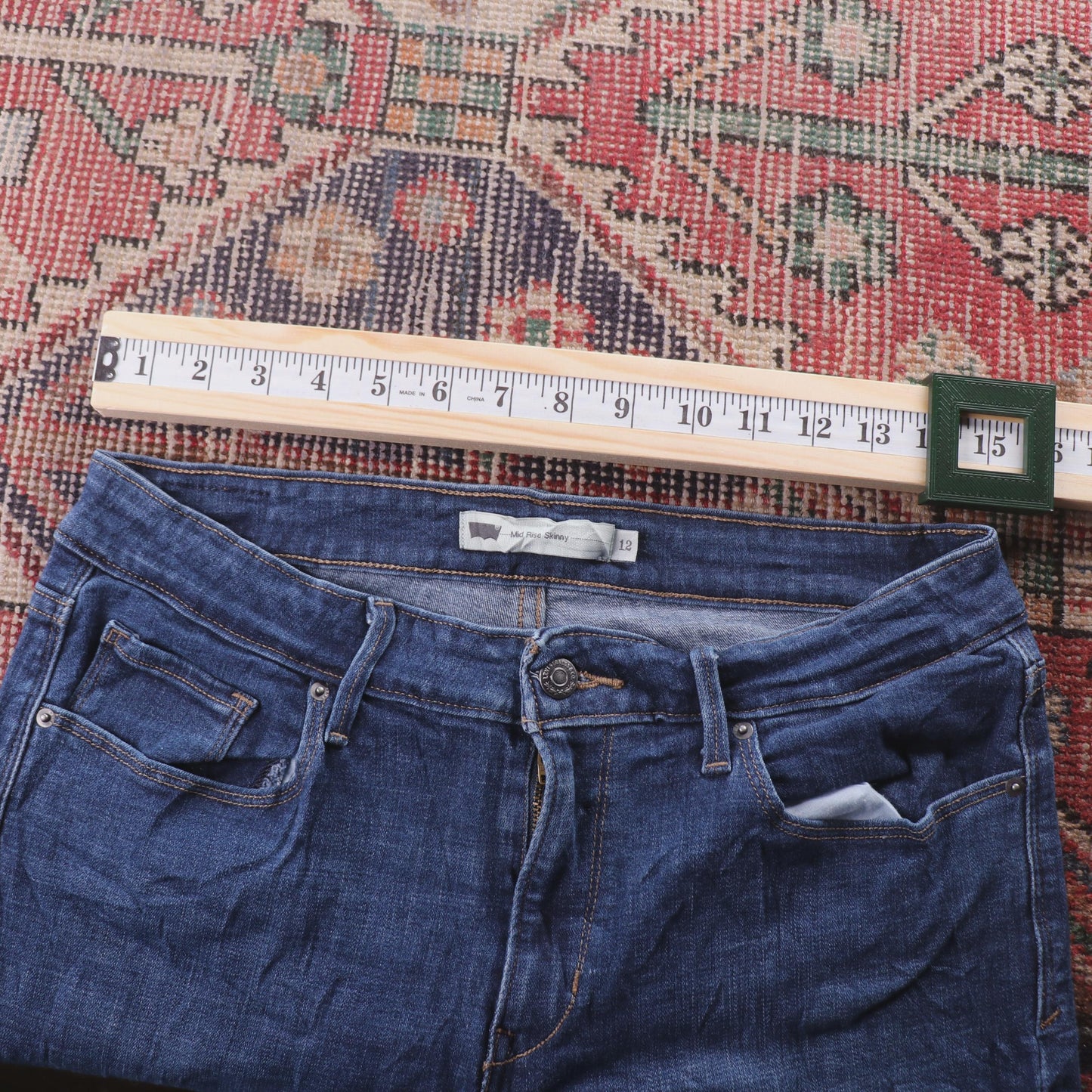 Levi's 720 Red Tab W30 L30 Bootcut Blue Denim Jeans