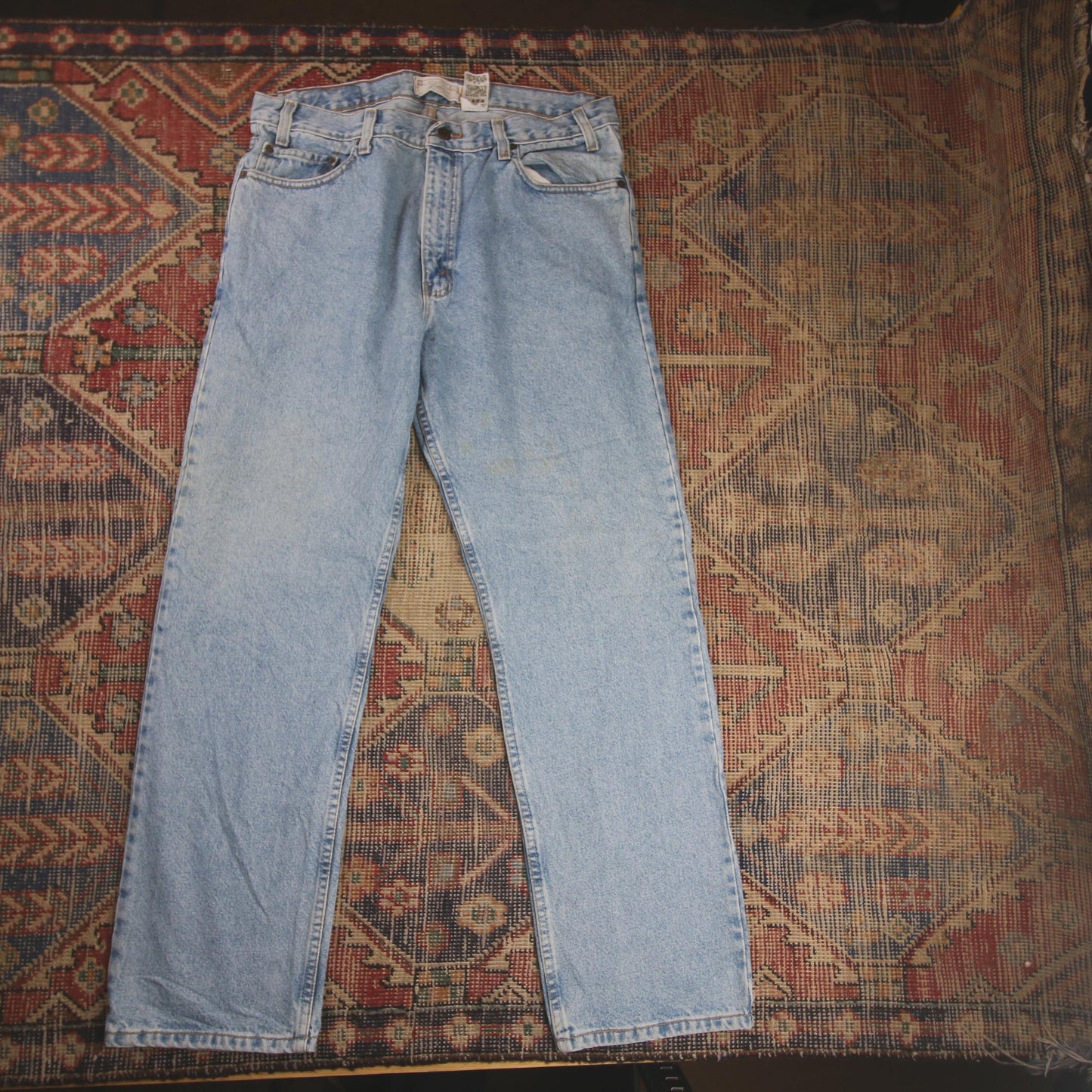 Levi's Signature W38 L30 Straight Leg Loose Fit Blue Denim Jeans
