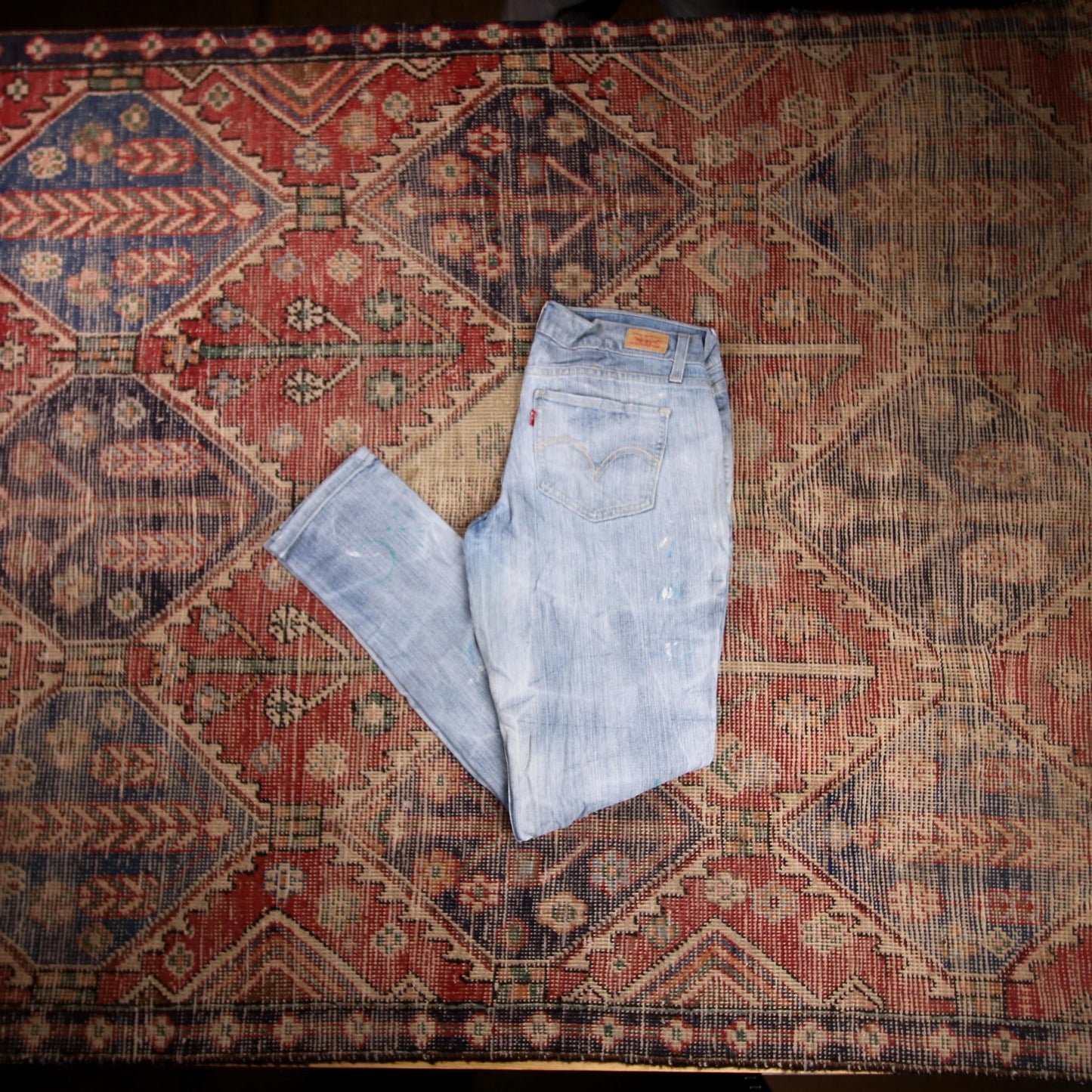 Levi's 524 W34 L31 Bootcut Blue Denim Jeans
