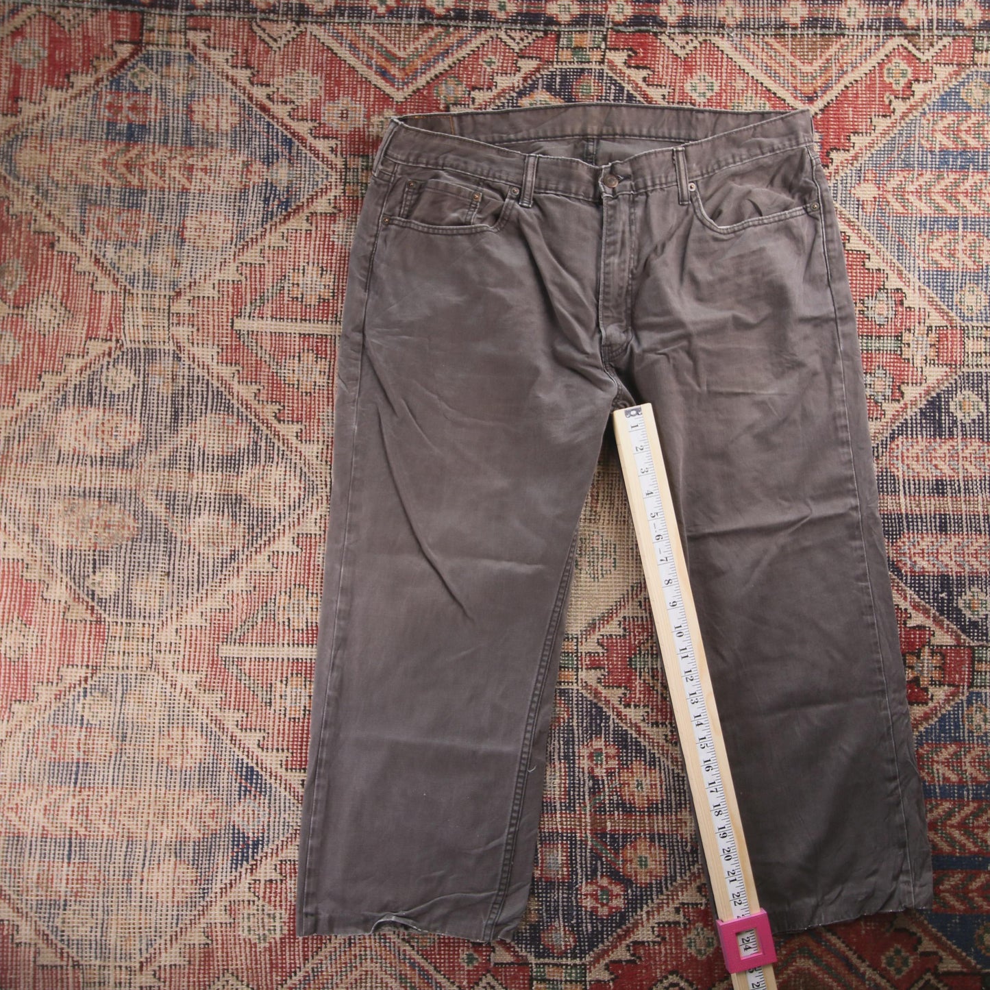 Levi's Red Tab W40 L24 Straight Leg Grey Denim Jeans