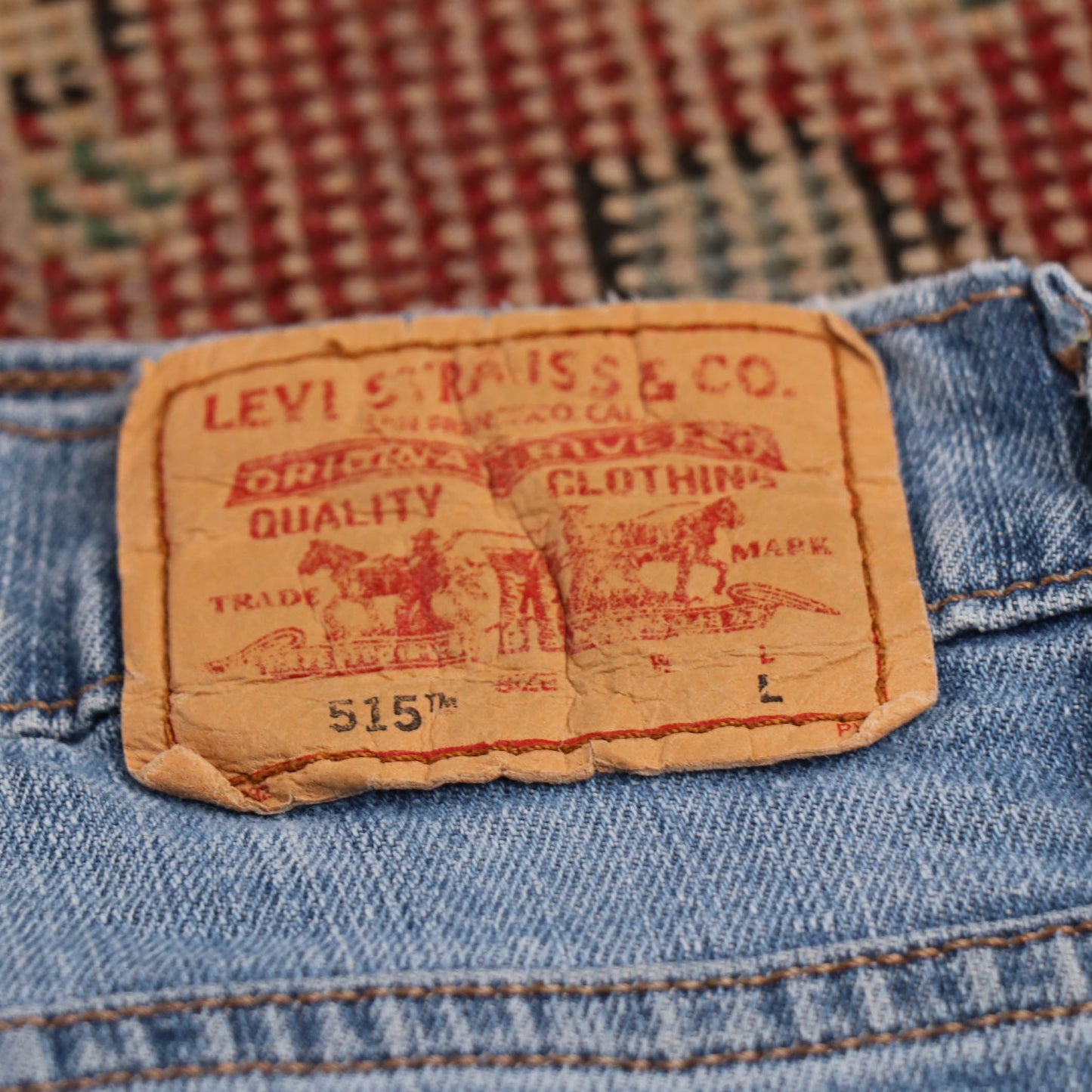 Levi's 515 W34 L32 Flared Blue Denim Jeans