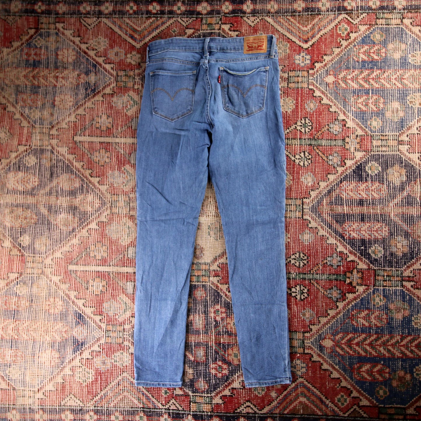 Levi's 511 Red Tab W28 L29 Slim Fit Blue Denim Jeans