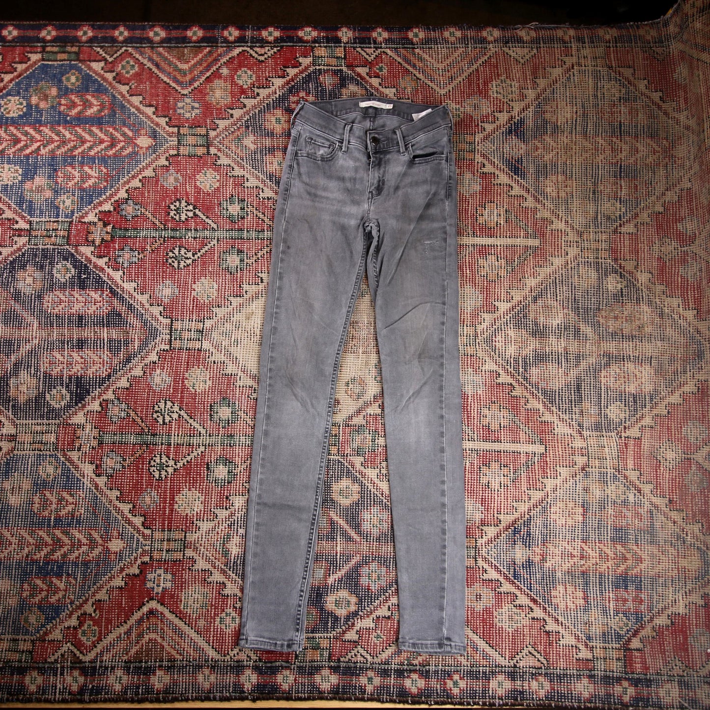 Levi's 710 W24 L29 Skinny Grey Denim Jeans