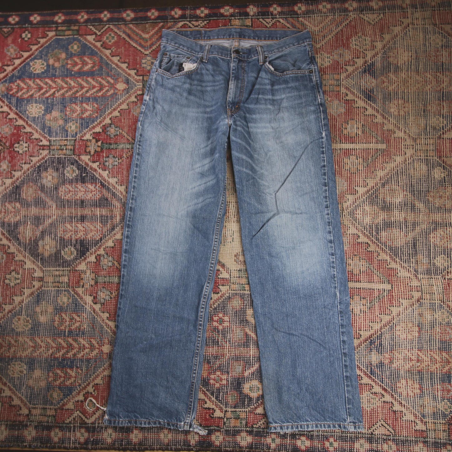 Levi's 550 W32 L30 Tapered Leg Relaxed Fit Blue Denim Jeans