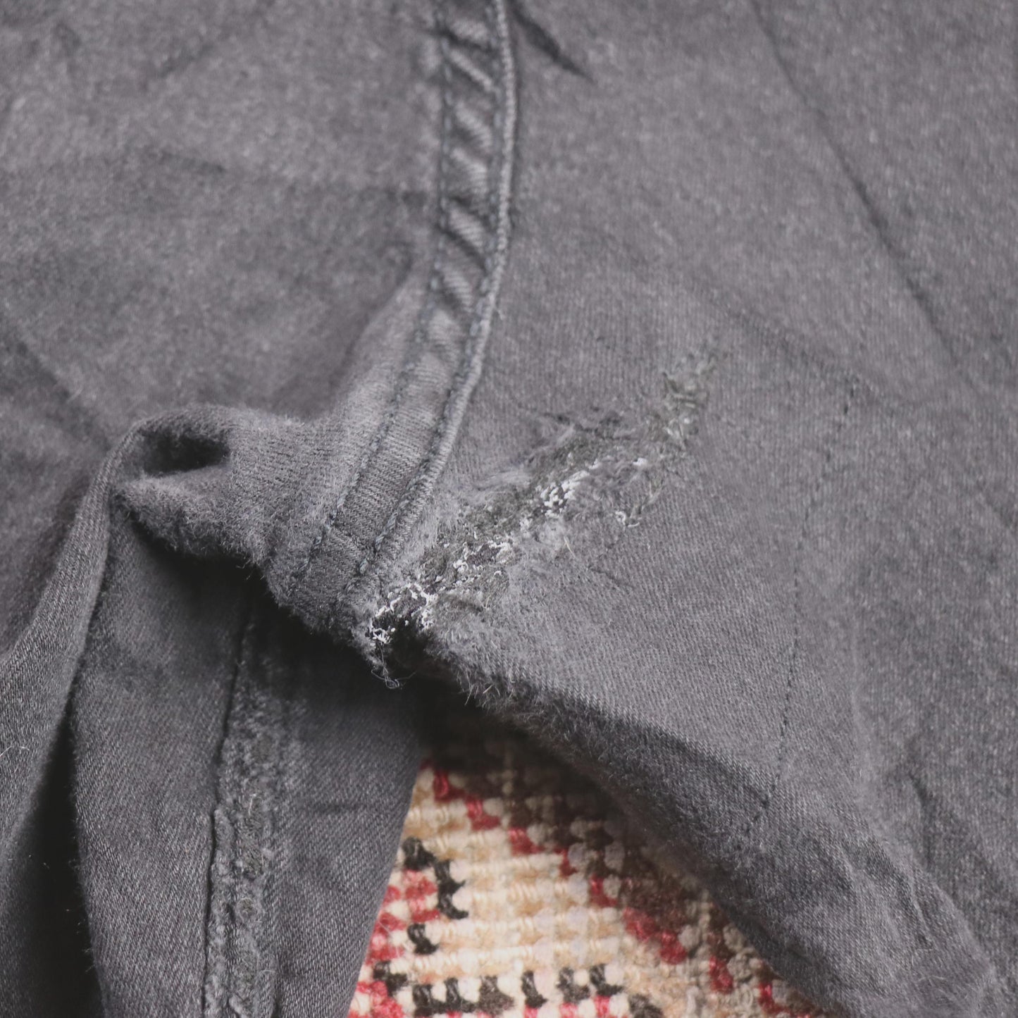Lee W36 L31 Flared Black Denim Jeans