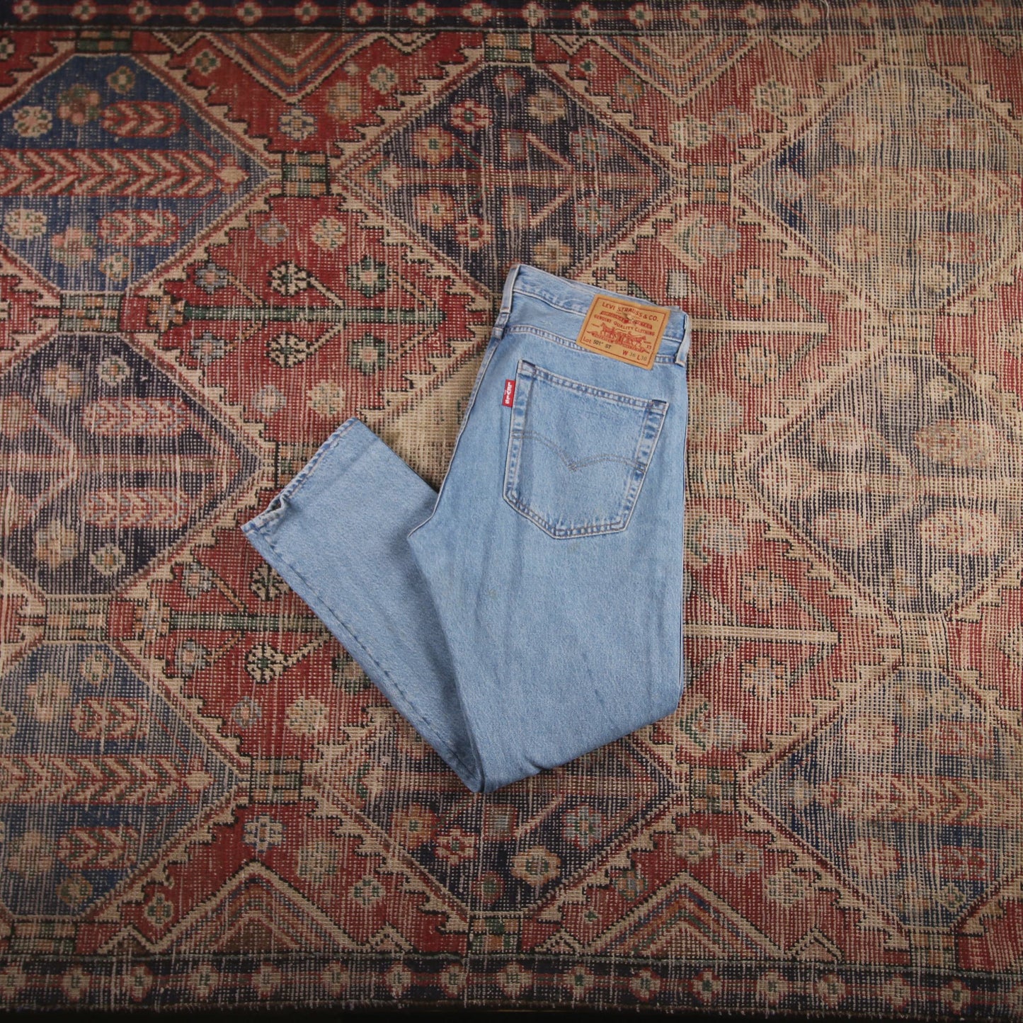 Levi's 501 W36 L30 Original Fit Blue Denim Jeans
