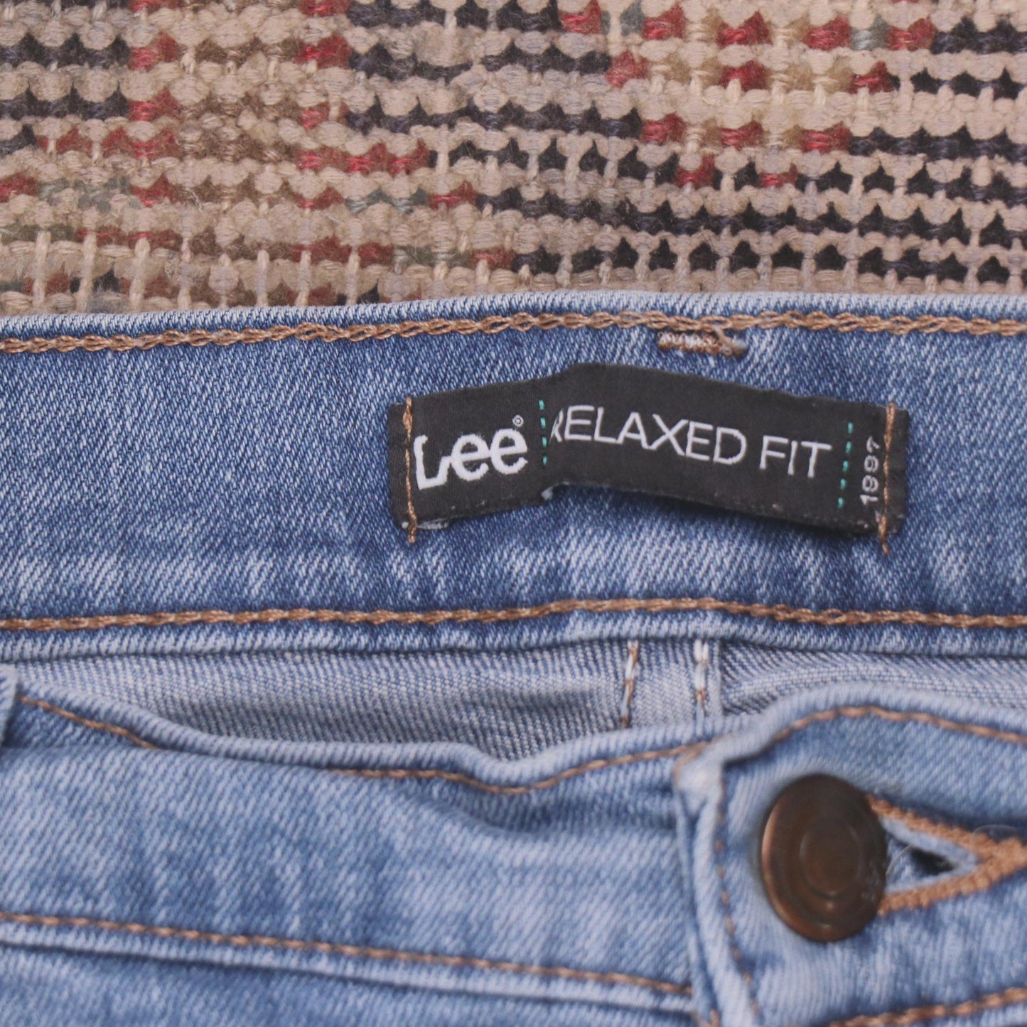 Lee W30 L28 Straight Leg Blue Denim Jeans