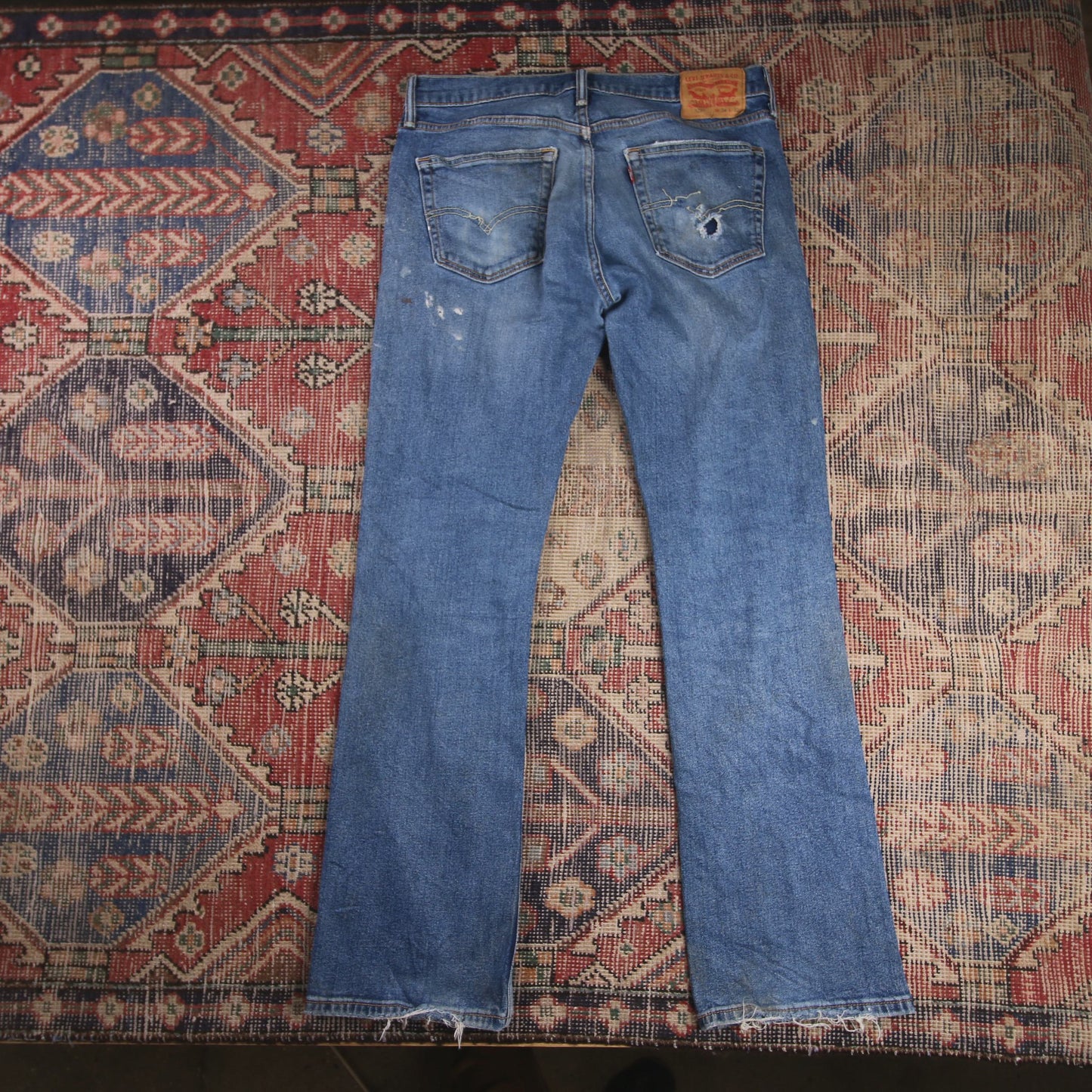 Levi's 527 W34 L32 Bootcut Blue Denim Jeans