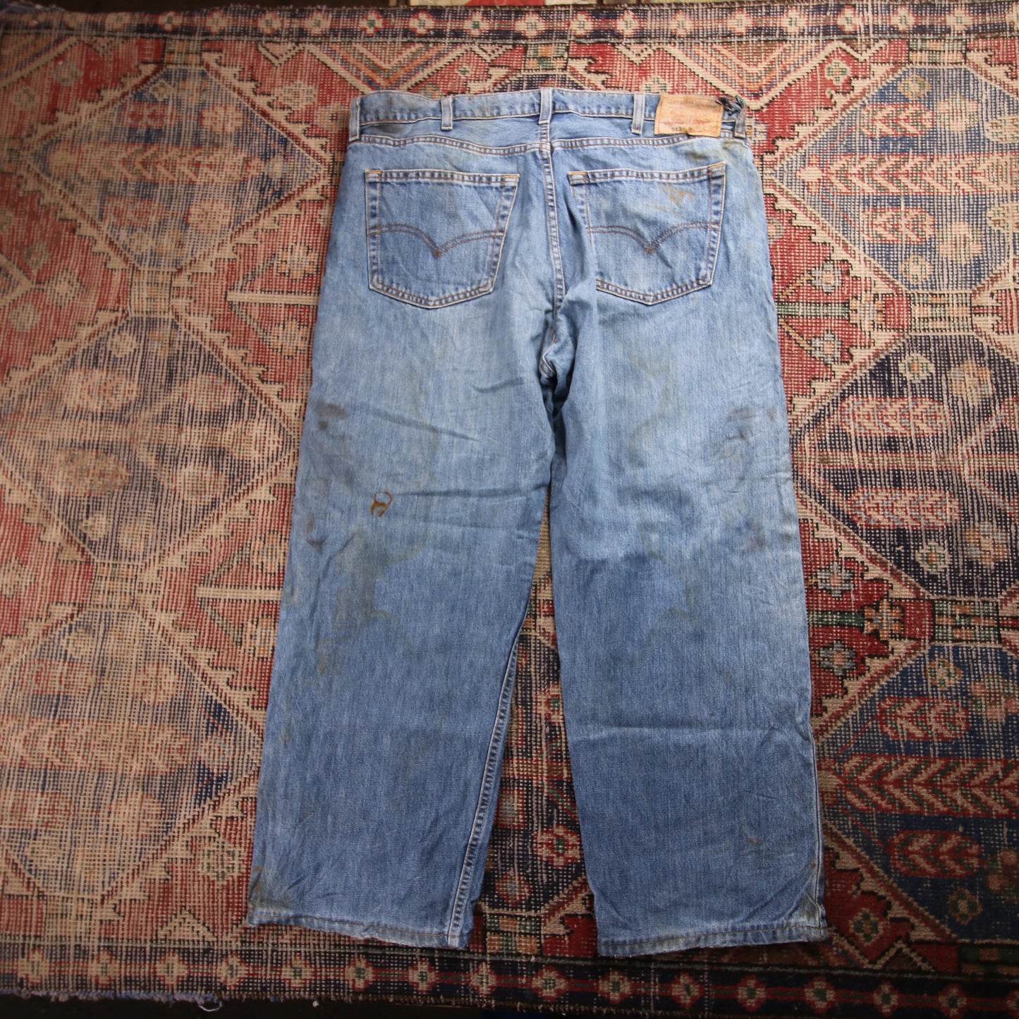 Levi's 513 W38 L27 Straight Leg Slim Fit Blue Denim Jeans