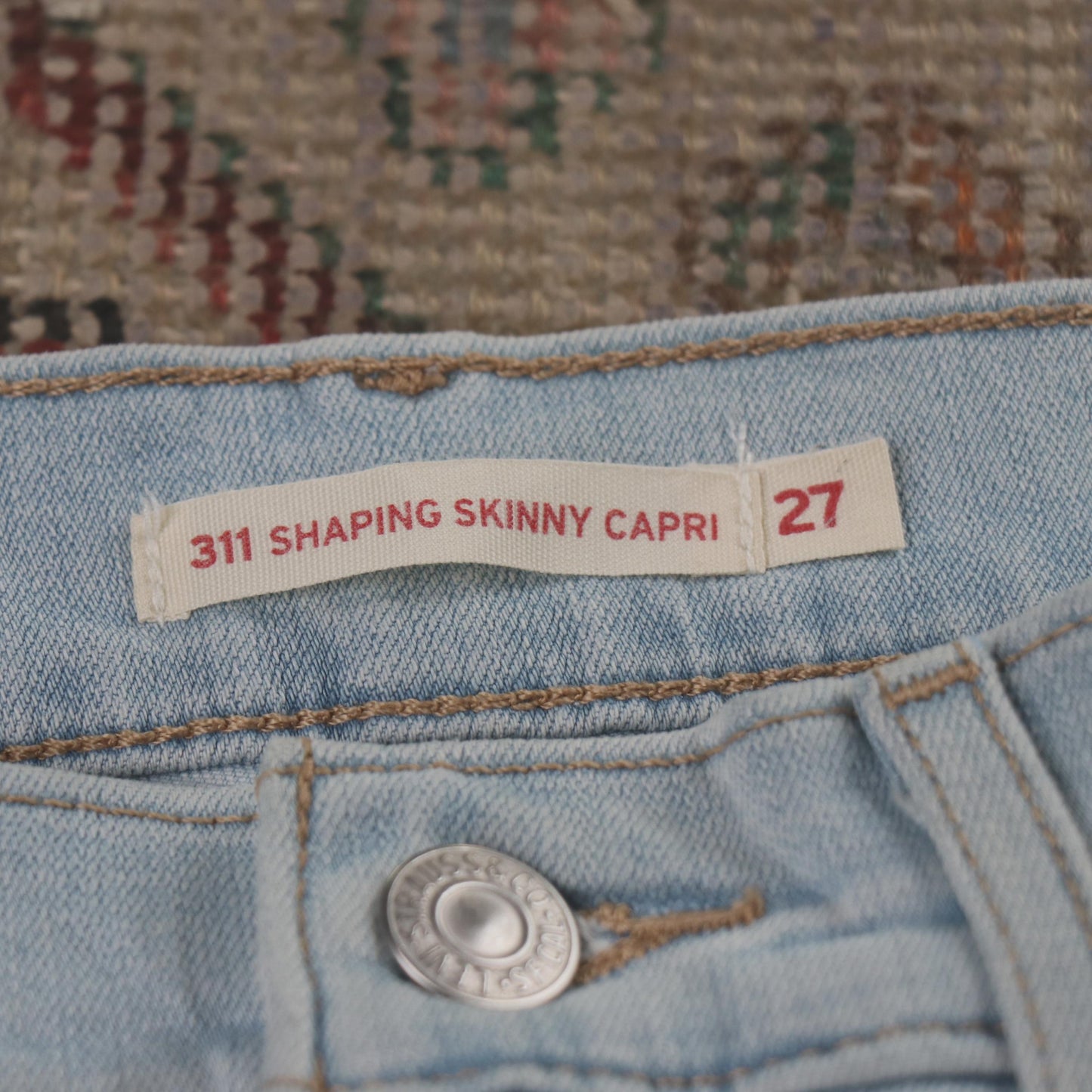 Levi's 311 W28 L21 Skinny Blue Denim Jeans