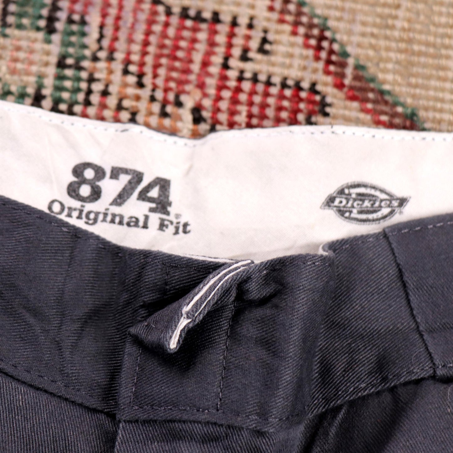 Dickies 874 W34 L25 Original Fit Grey Cotton Blend Trousers