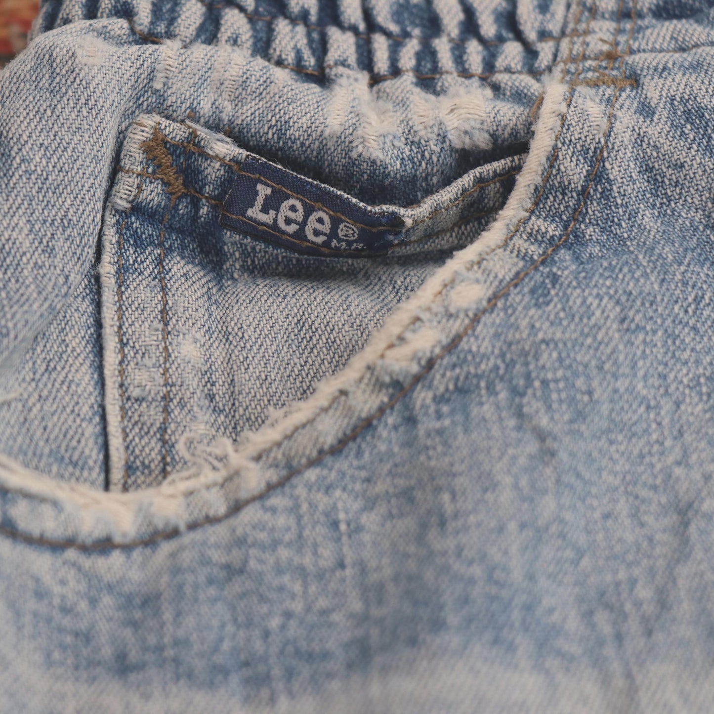 Lee W30 L30 Tapered Leg Loose Fit Classic Ripped Style Blue Denim Jeans