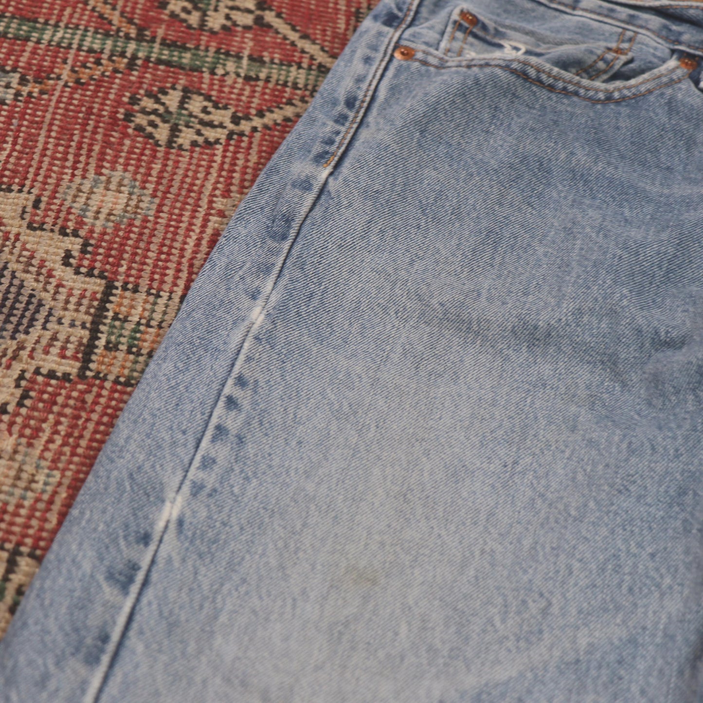 Levi's 505 W32 L30 Straight Leg Regular Fit Blue Denim Jeans
