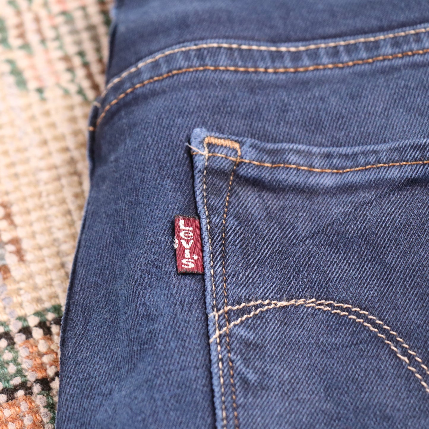 Levi's W30 L25 Straight Leg Blue Denim Jeans