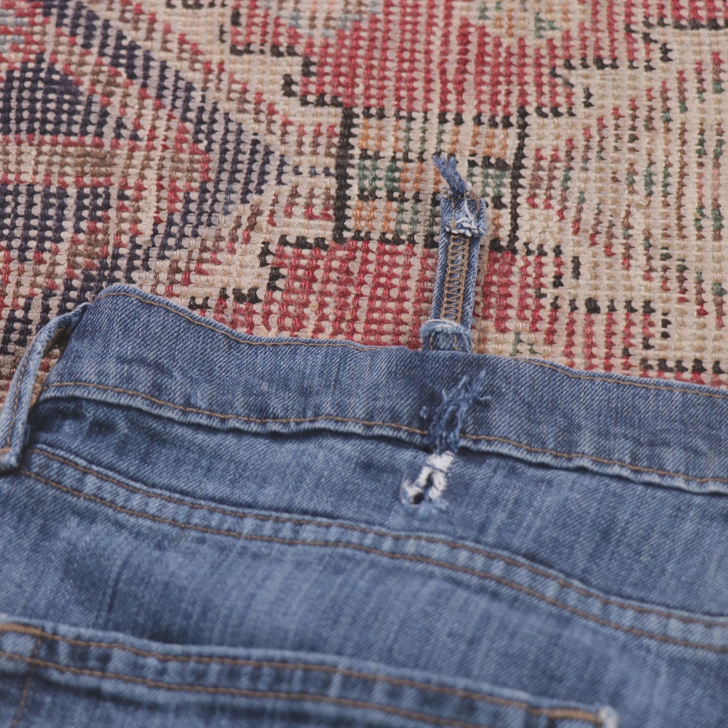 Levi's W38 L33 Straight Leg Blue Denim Jeans