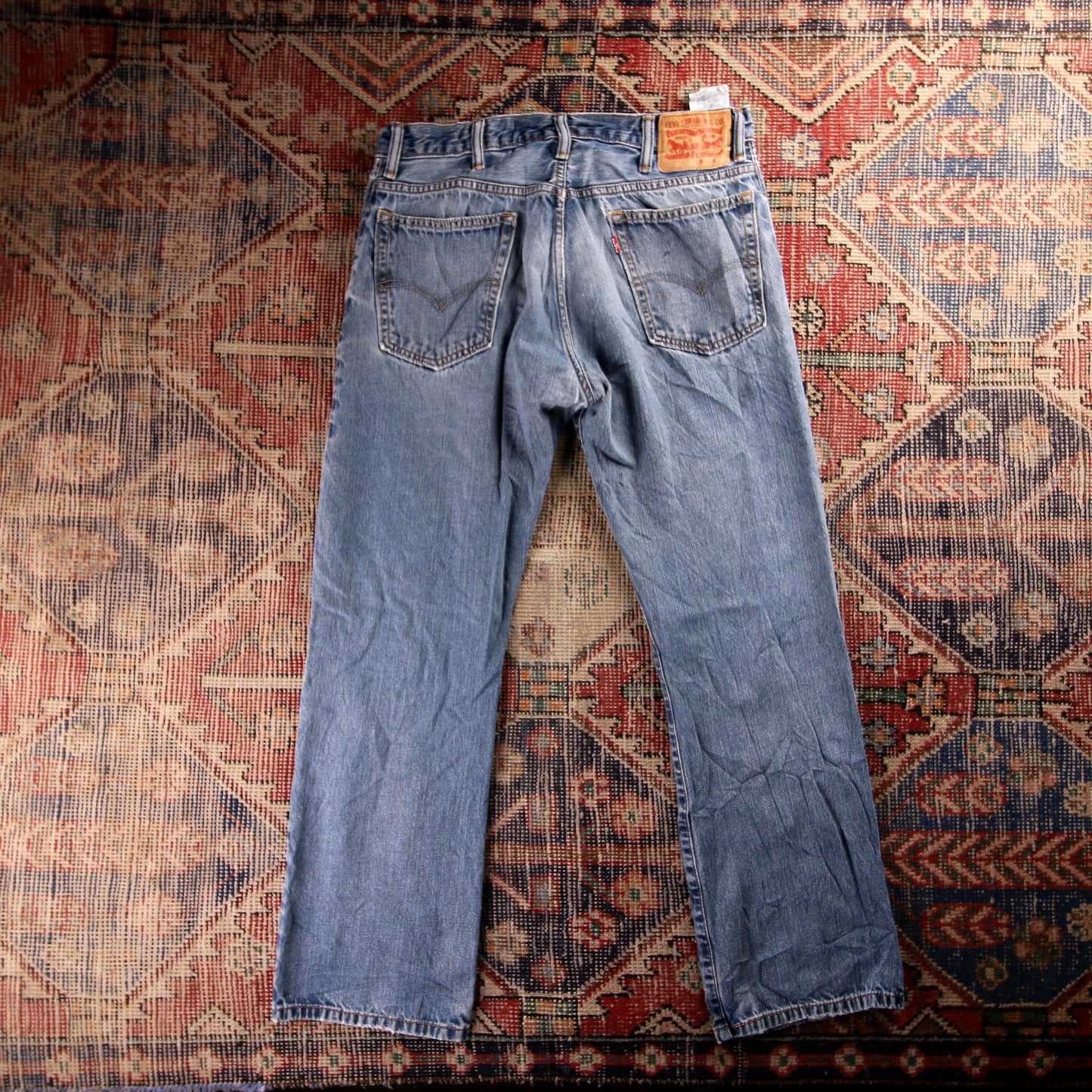 Levi's 505 Red Tab W32 L29 Straight Leg Regular Fit Blue Denim Jeans