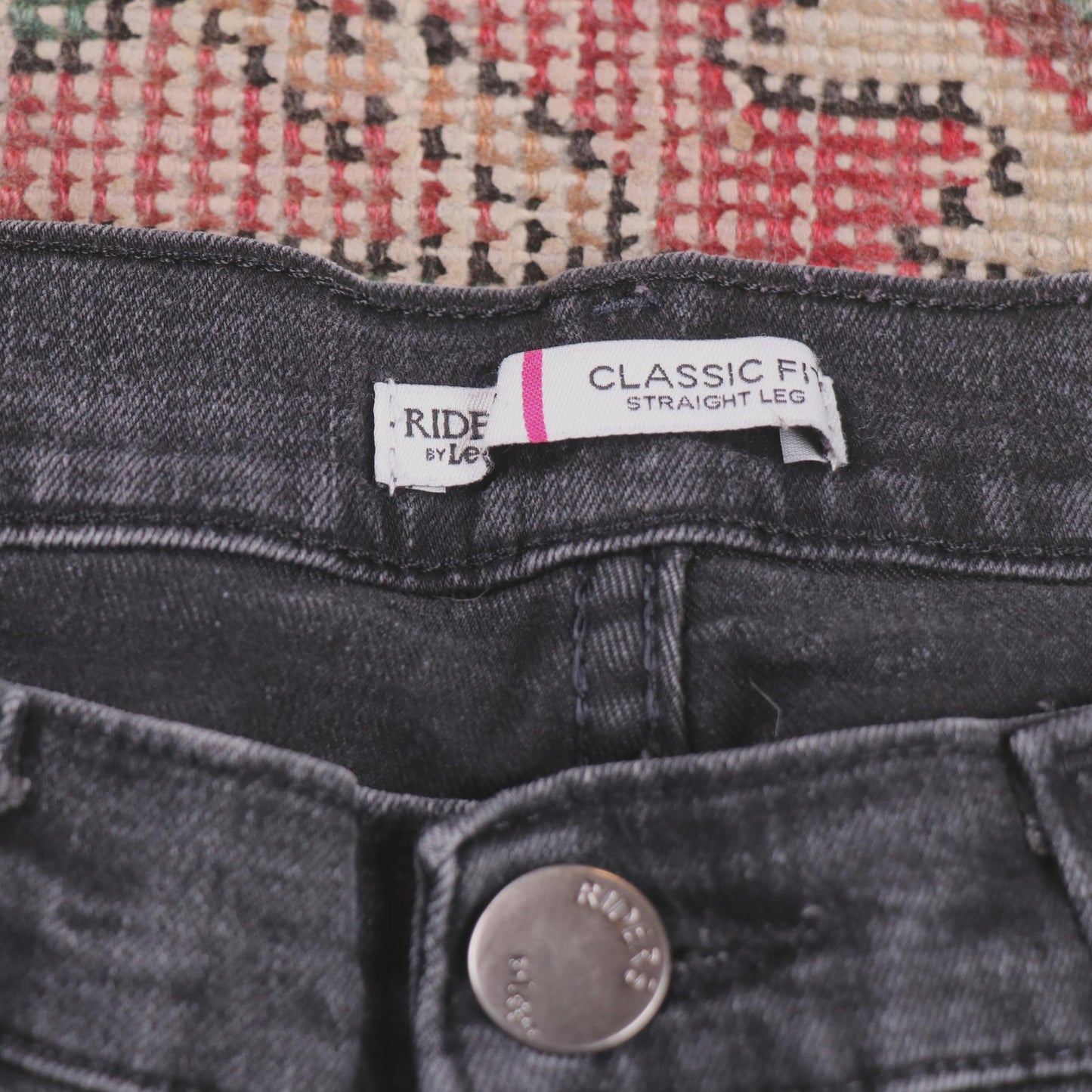 Lee W32 L28 Straight Leg Black Denim Jeans